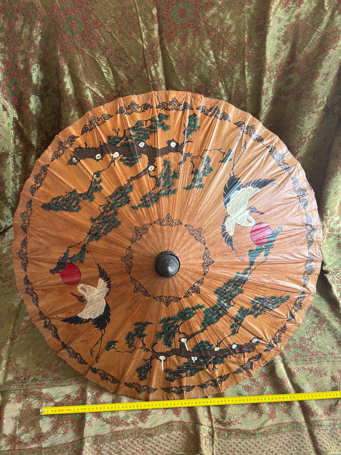 Ombrello parasole in carta dipinta