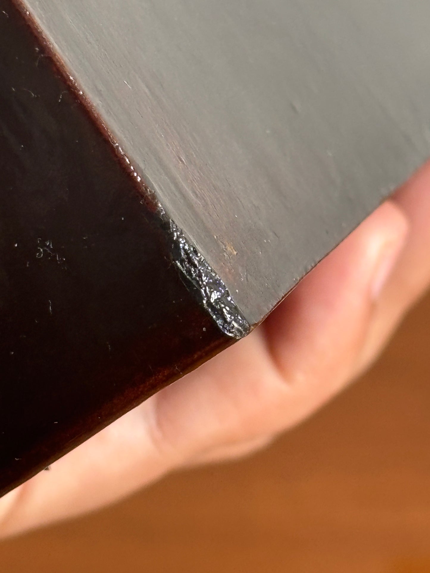 Ventaglio cinese dipinto a mano con scatola laccata originale