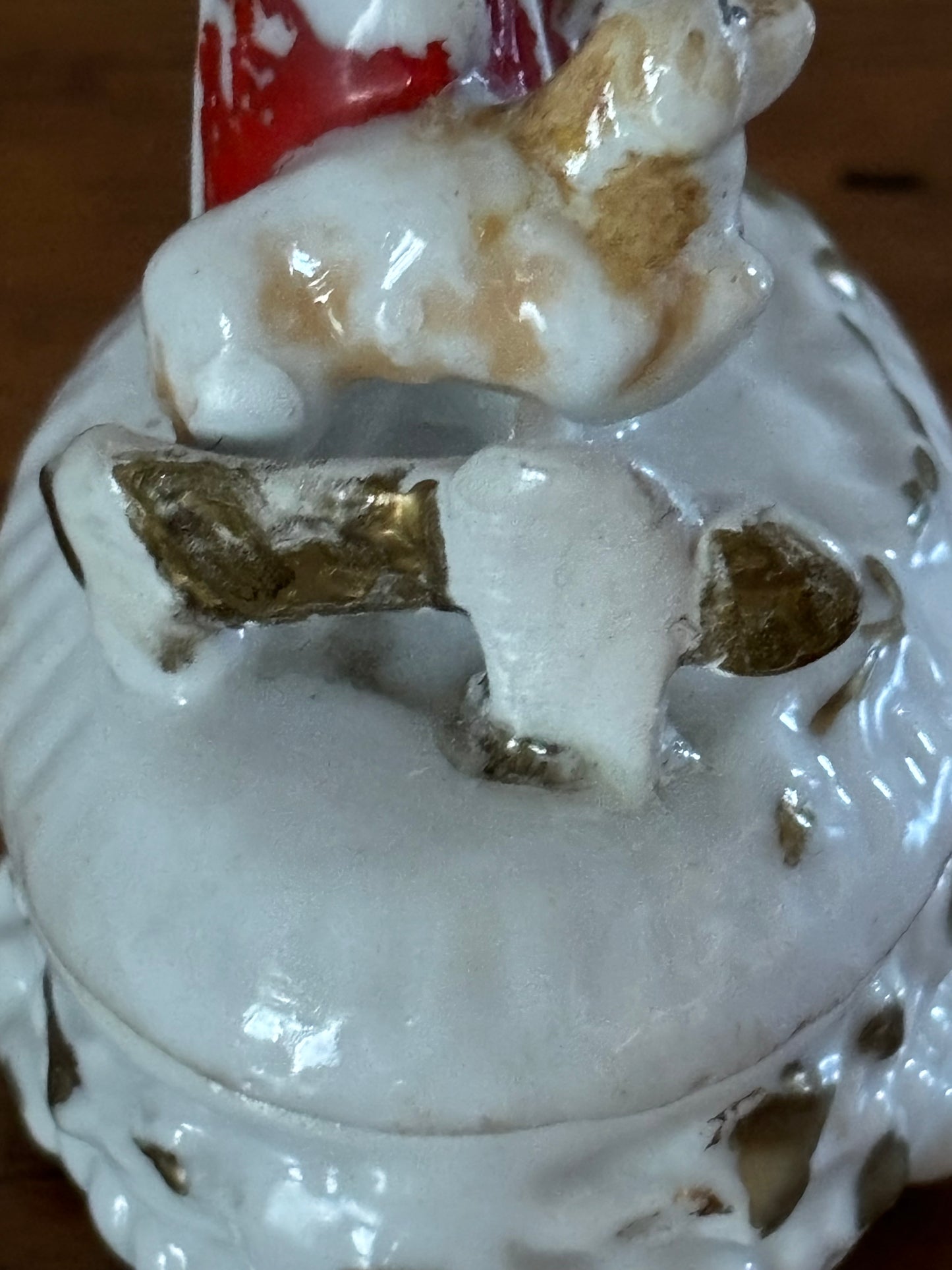 Scatoletta in ceramica tedesca fine '800 – Cappuccetto Rosso e il lupo