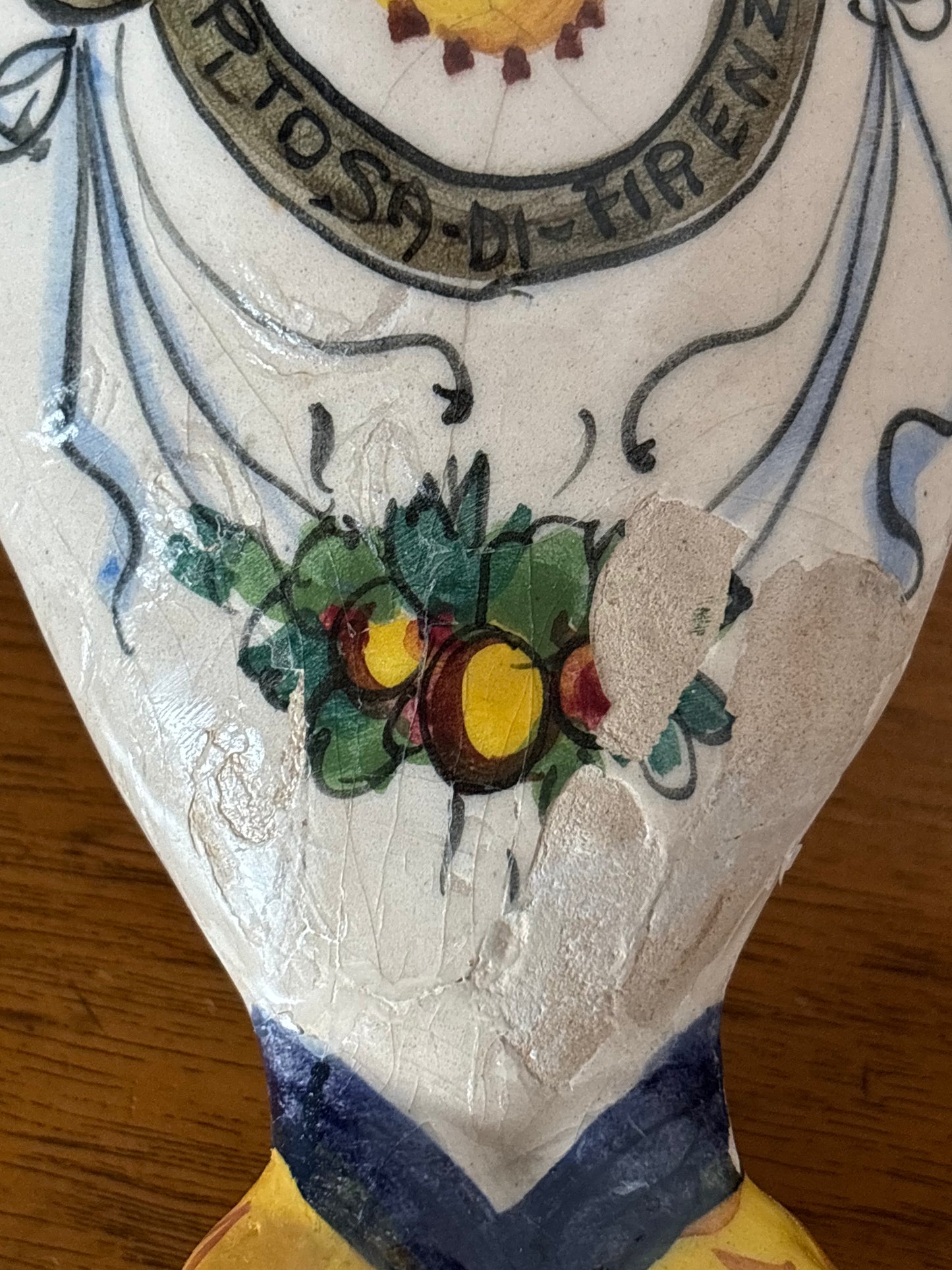 Fiaschetta in Ceramica Devozionale – Certosa di Firenze, Oggetto da Pellegrinaggio