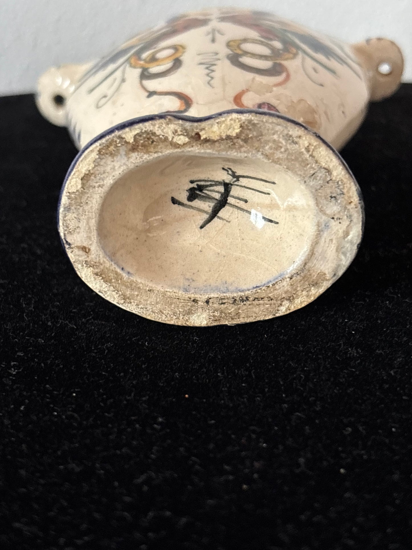 Fiaschetta in Ceramica Devozionale – Certosa di Firenze, Oggetto da Pellegrinaggio