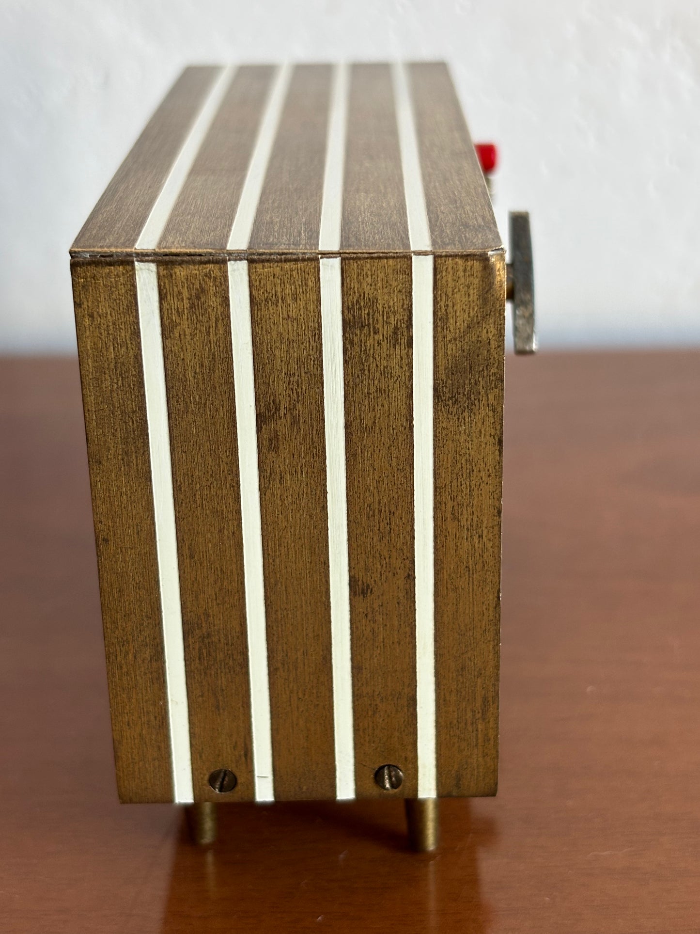 Vintage Favorit alarm clock with music box and ballerina – 1960s, working