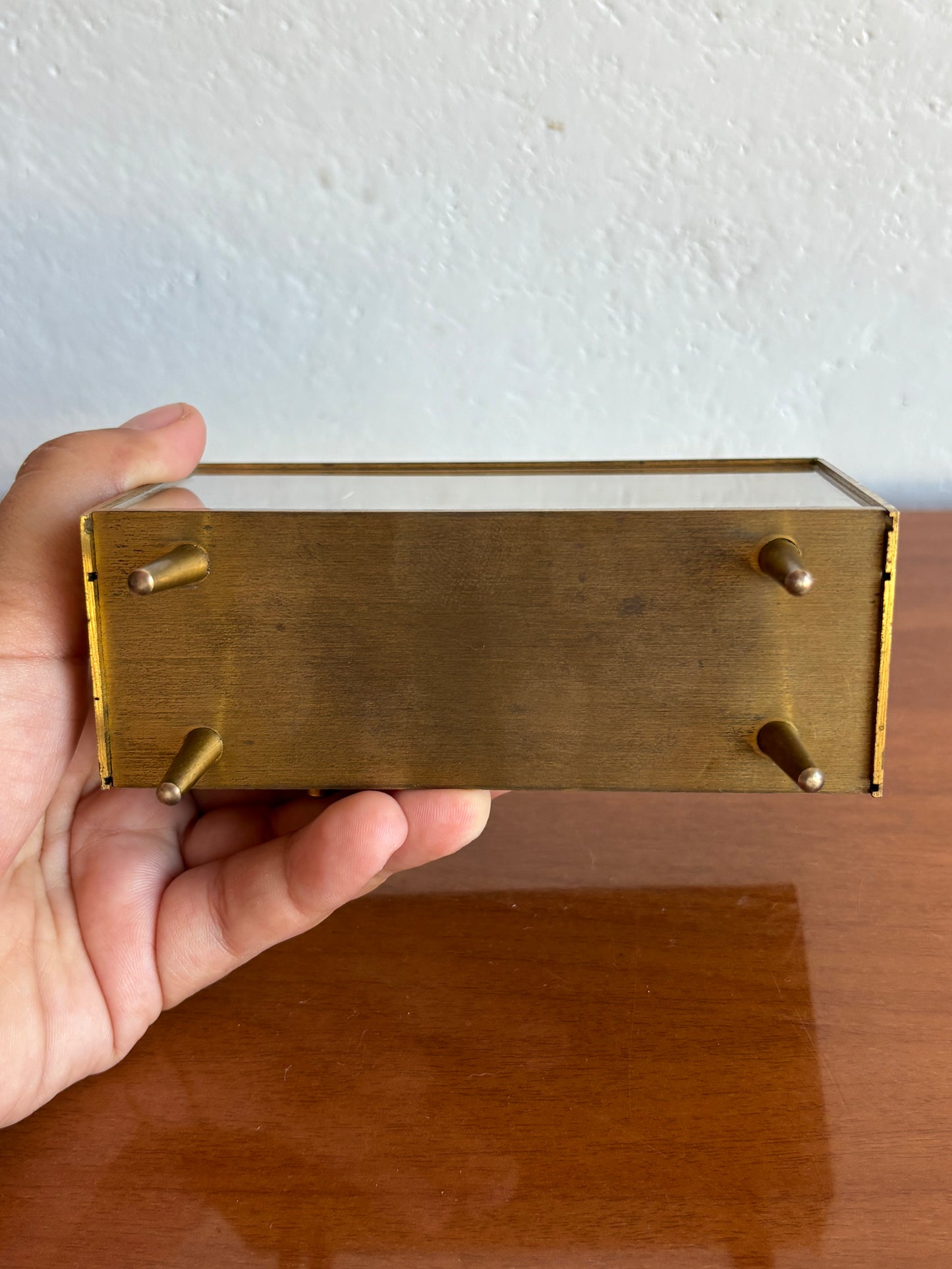 Vintage Favorit alarm clock with music box and ballerina – 1960s, working