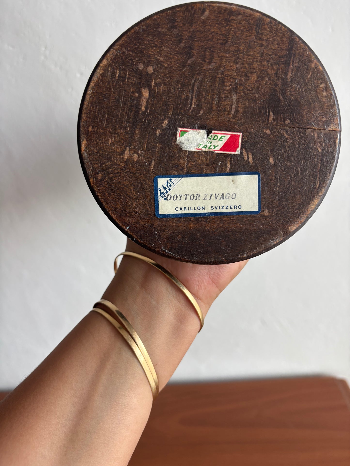 Vintage‑Globus mit Spieluhr – Melodie „Doktor Schiwago“