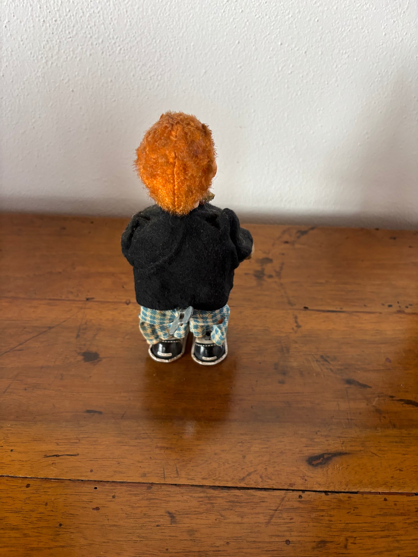 Nomura Wind‑Up Musical Clown – Vintage Toy Made in Japan