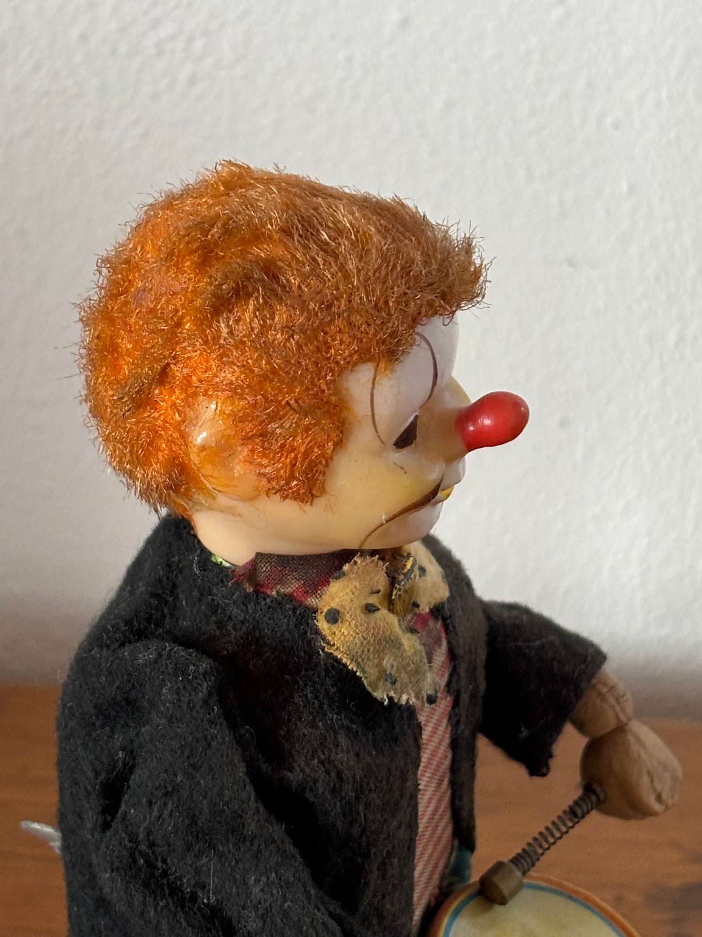 Nomura Wind‑Up Musical Clown – Vintage Toy Made in Japan