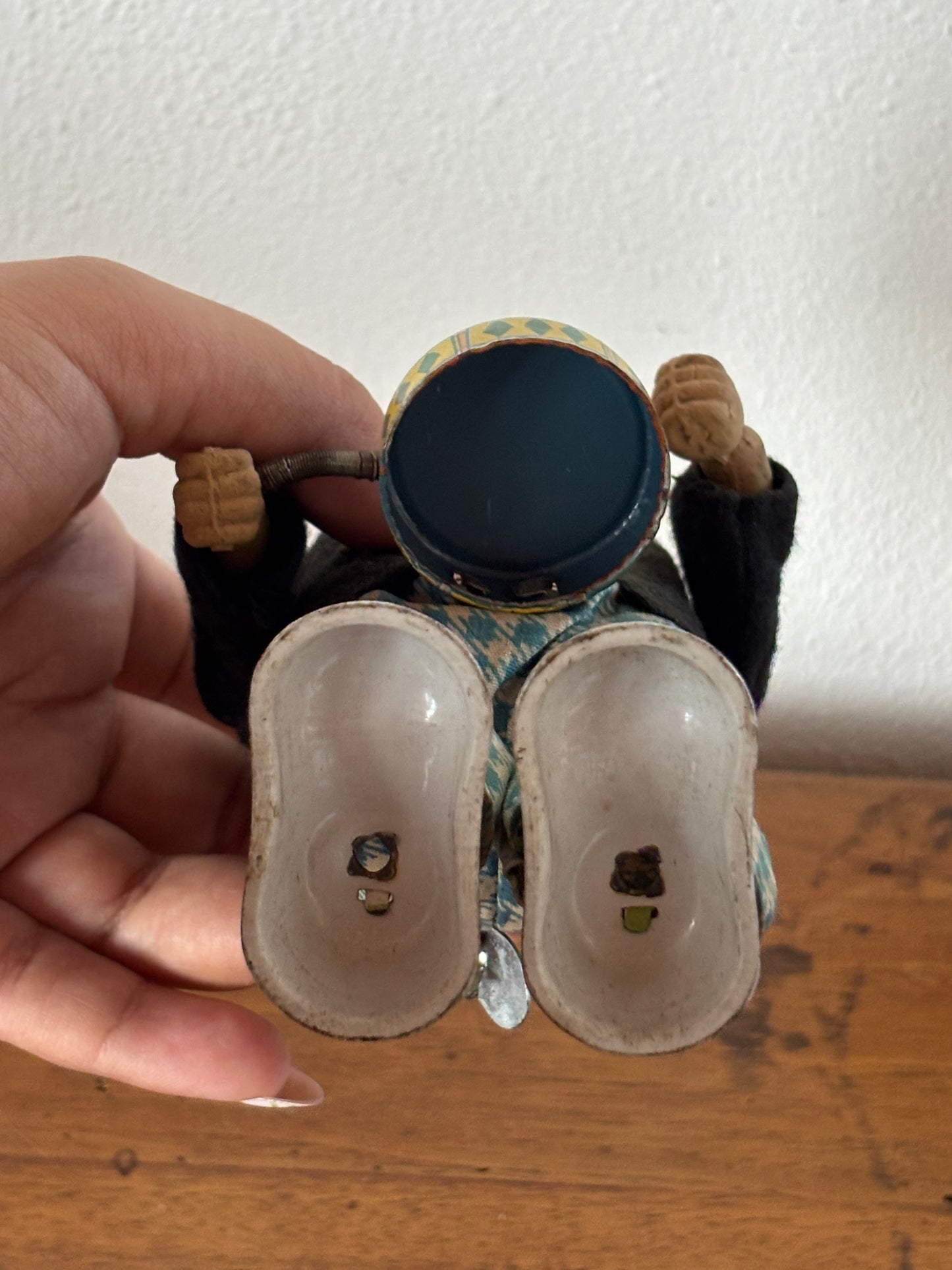 Nomura Wind‑Up Musical Clown – Vintage Toy Made in Japan