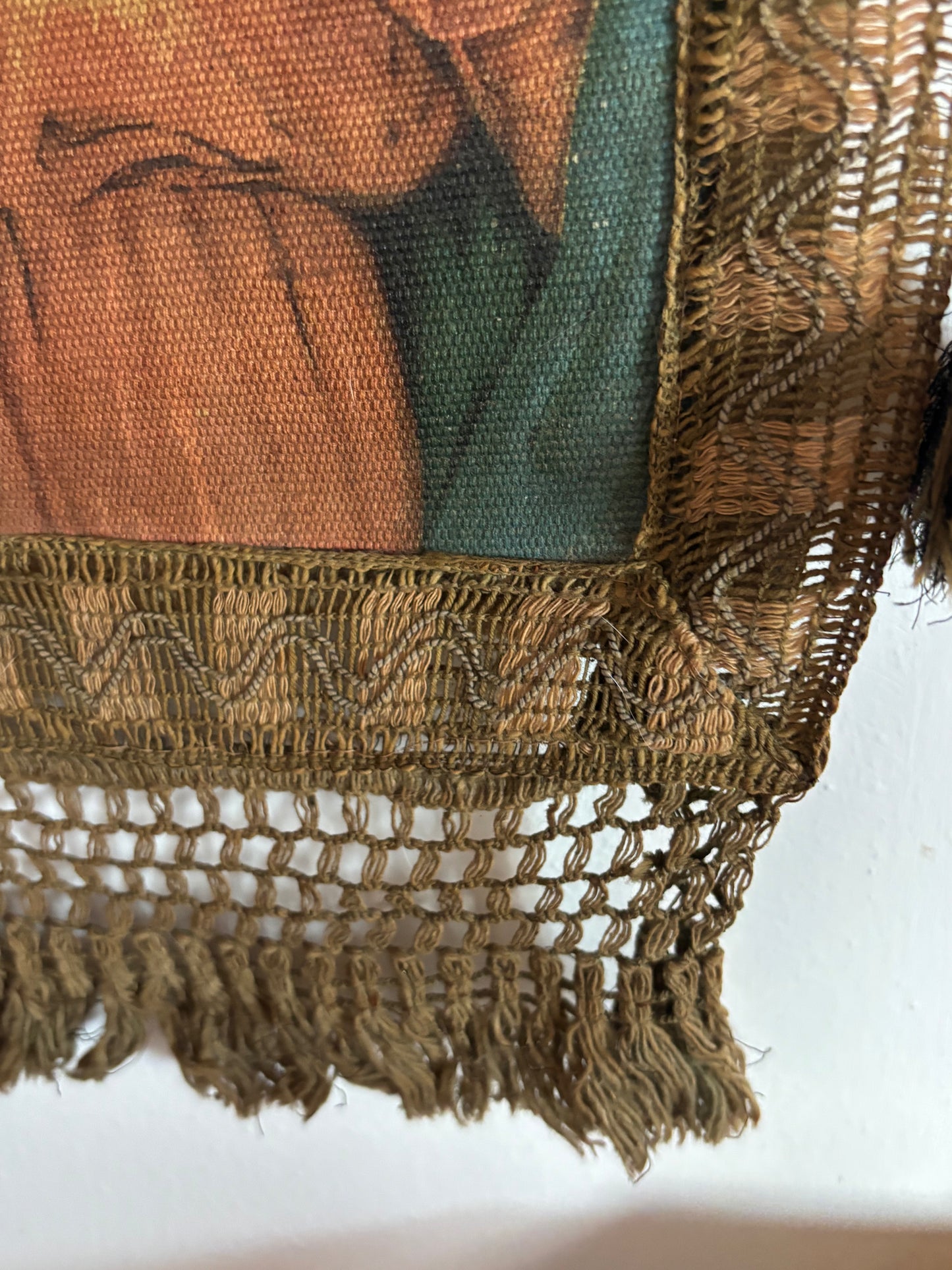 Religious Banner with the Sacred Heart of Jesus