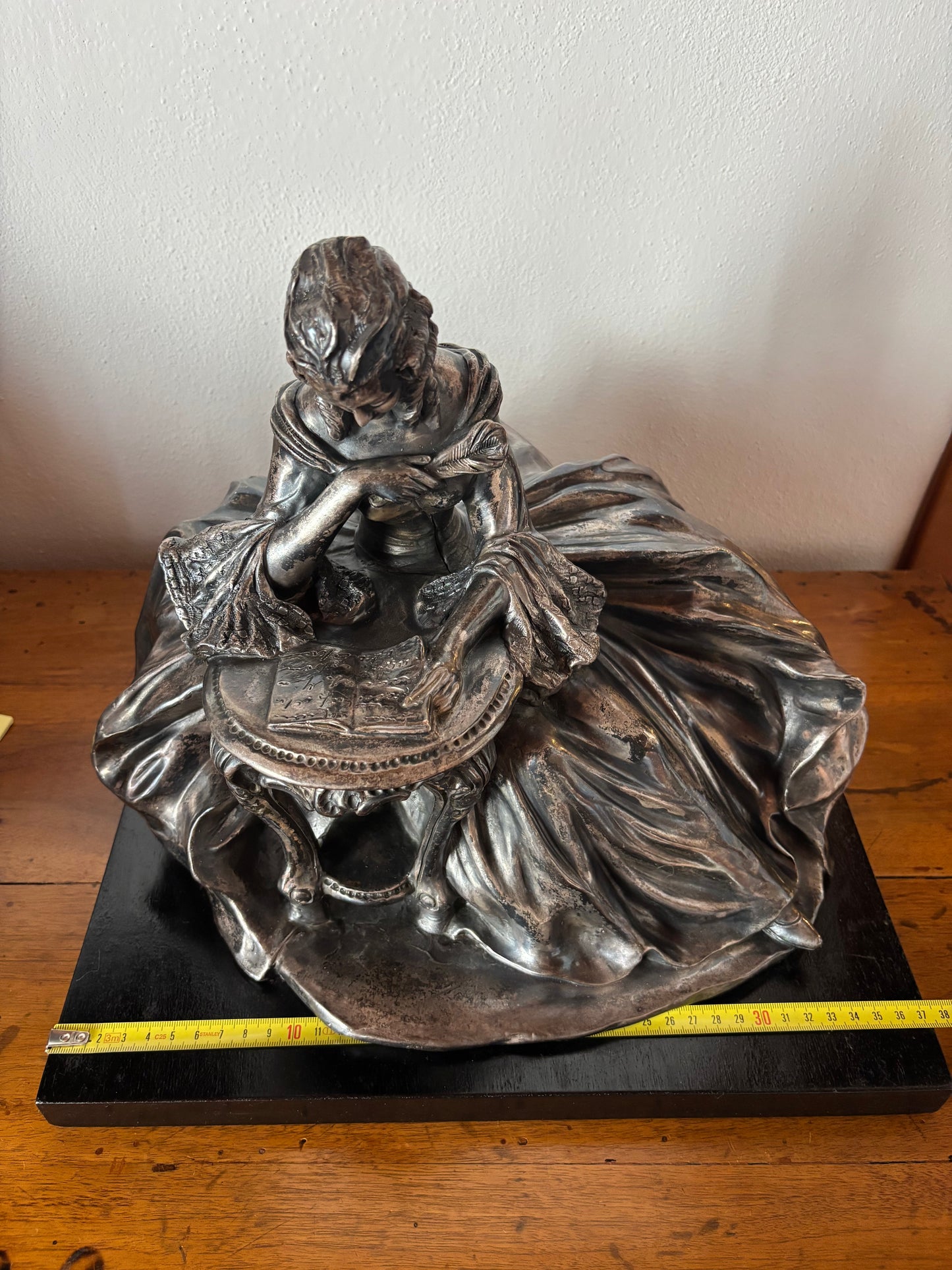 Statua galvanizzata firmata Bruno Tornati – Scultura da centrotavola primo ’900