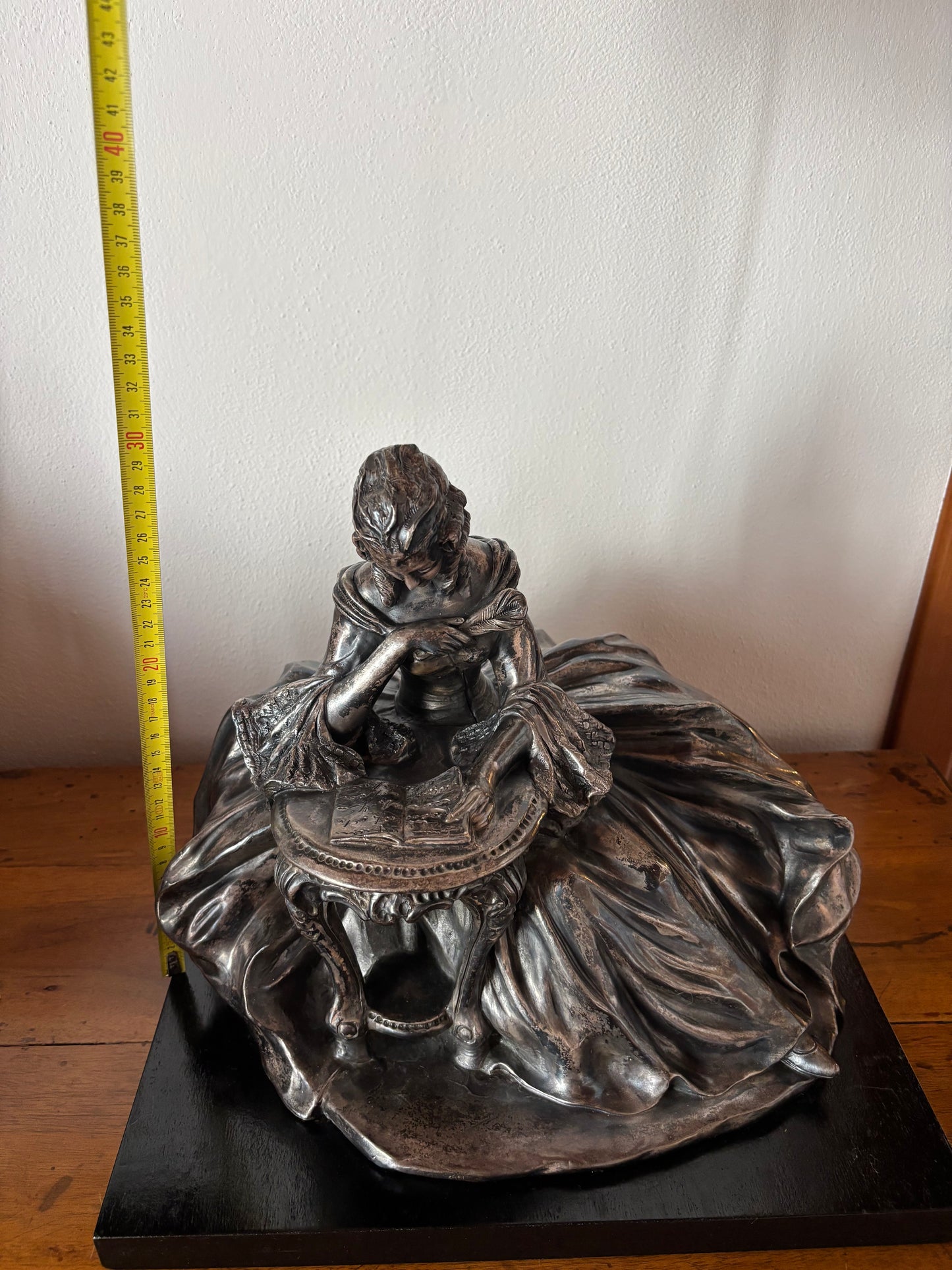 Statua galvanizzata firmata Bruno Tornati – Scultura da centrotavola primo ’900