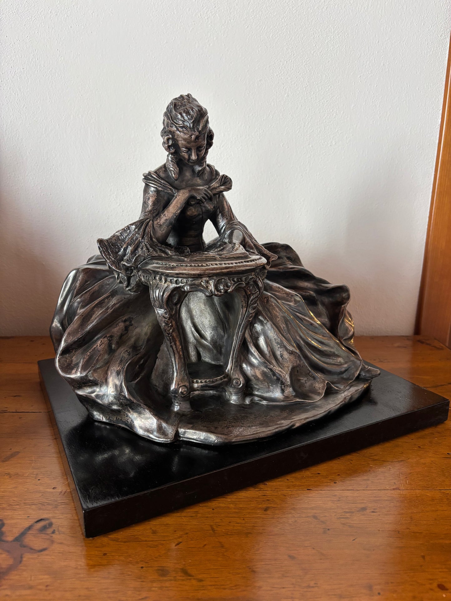 Statua galvanizzata firmata Bruno Tornati – Scultura da centrotavola primo ’900