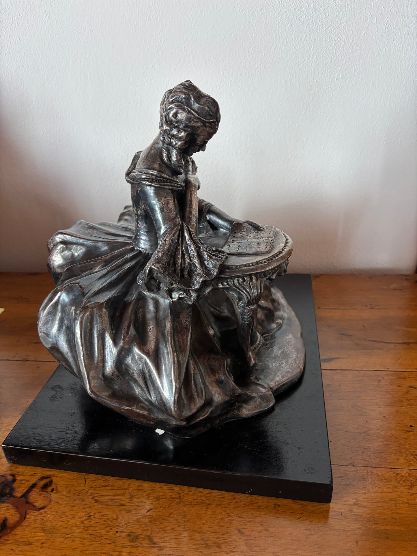 Statua galvanizzata firmata Bruno Tornati – Scultura da centrotavola primo ’900