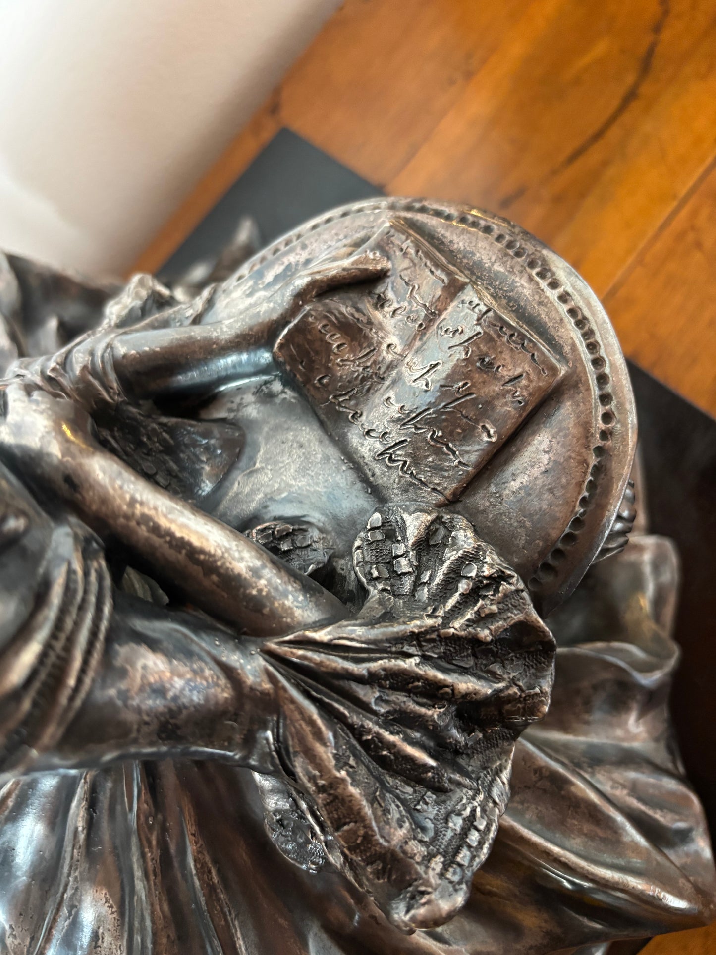 Statua galvanizzata firmata Bruno Tornati – Scultura da centrotavola primo ’900
