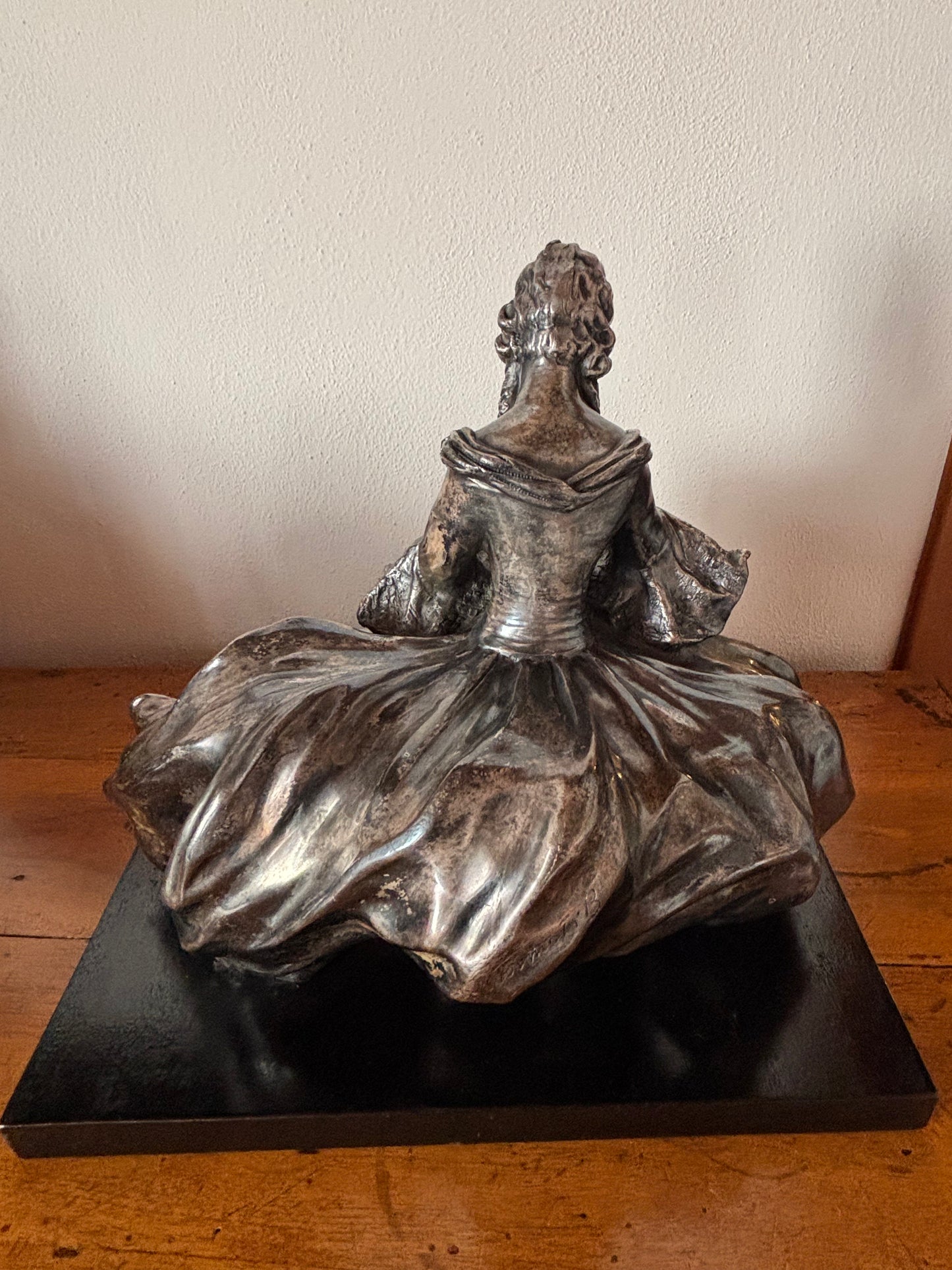 Statua galvanizzata firmata Bruno Tornati – Scultura da centrotavola primo ’900