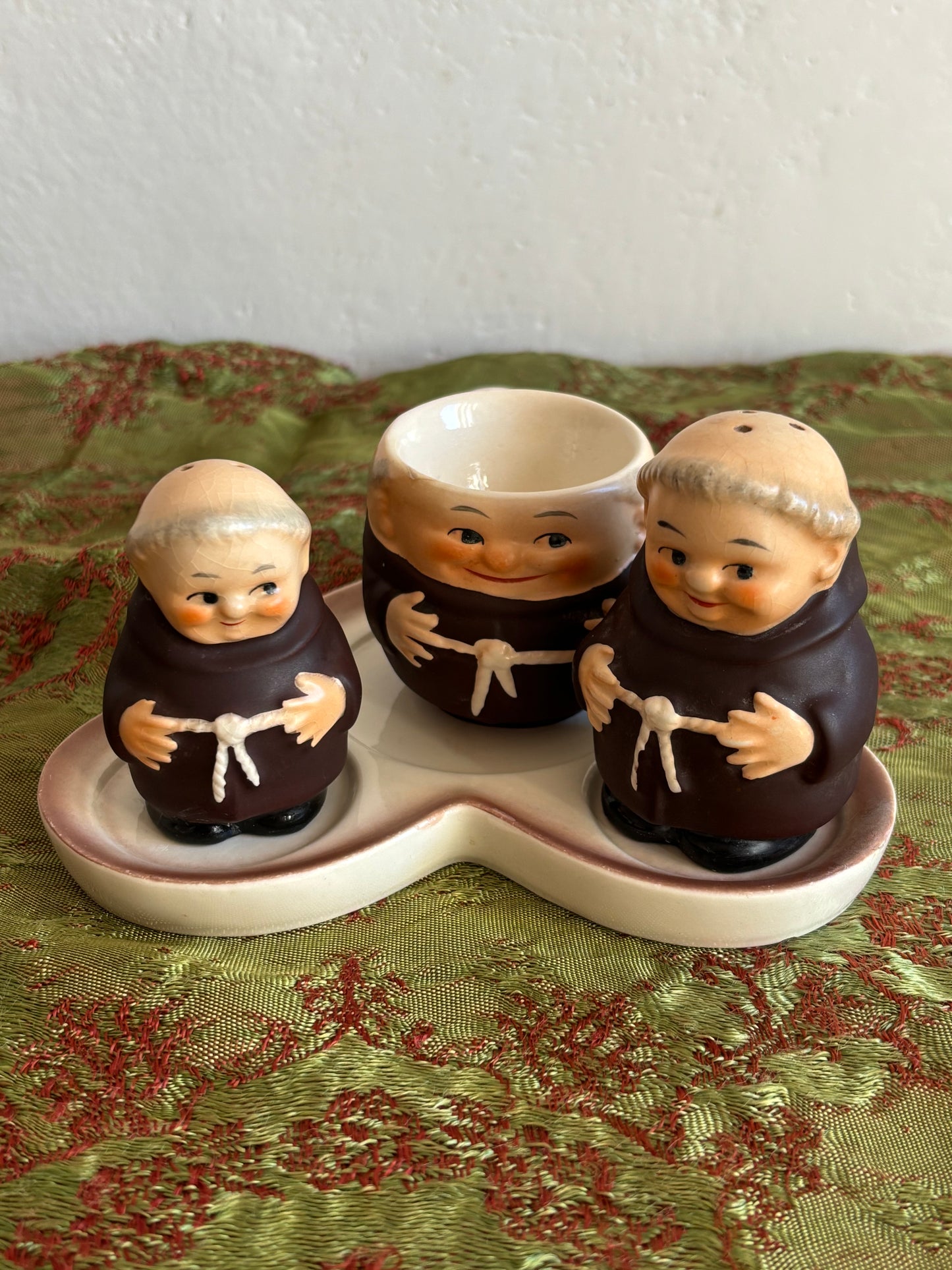 Vintage Condiment Set “Friars” – West Goebel West Germany, Restored