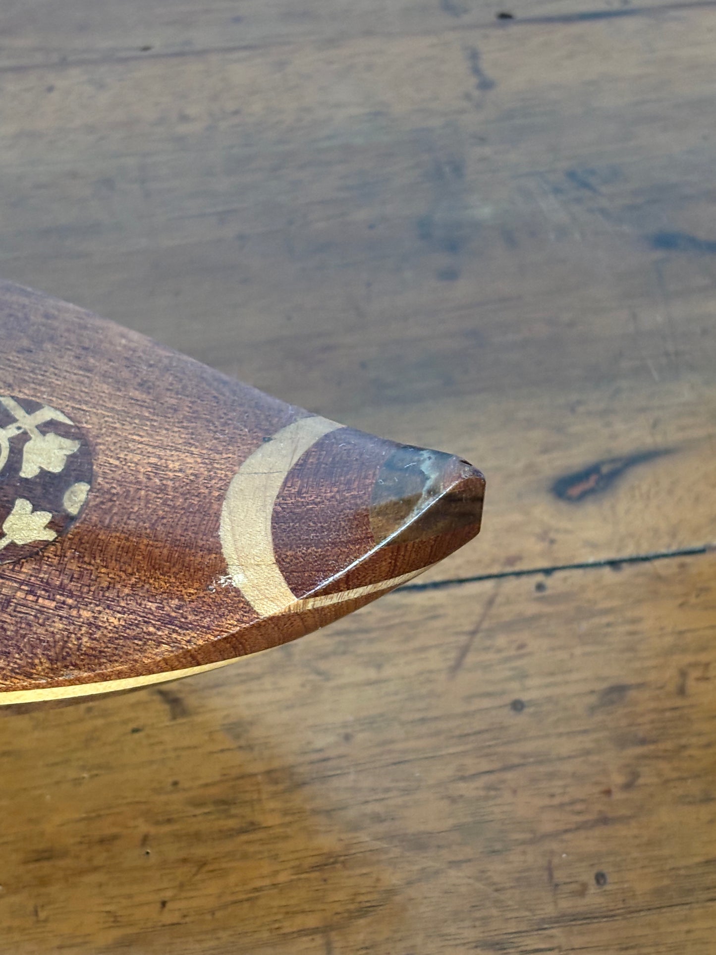 Gondola portasigarette con carillon in legno, funzionante e restaurata