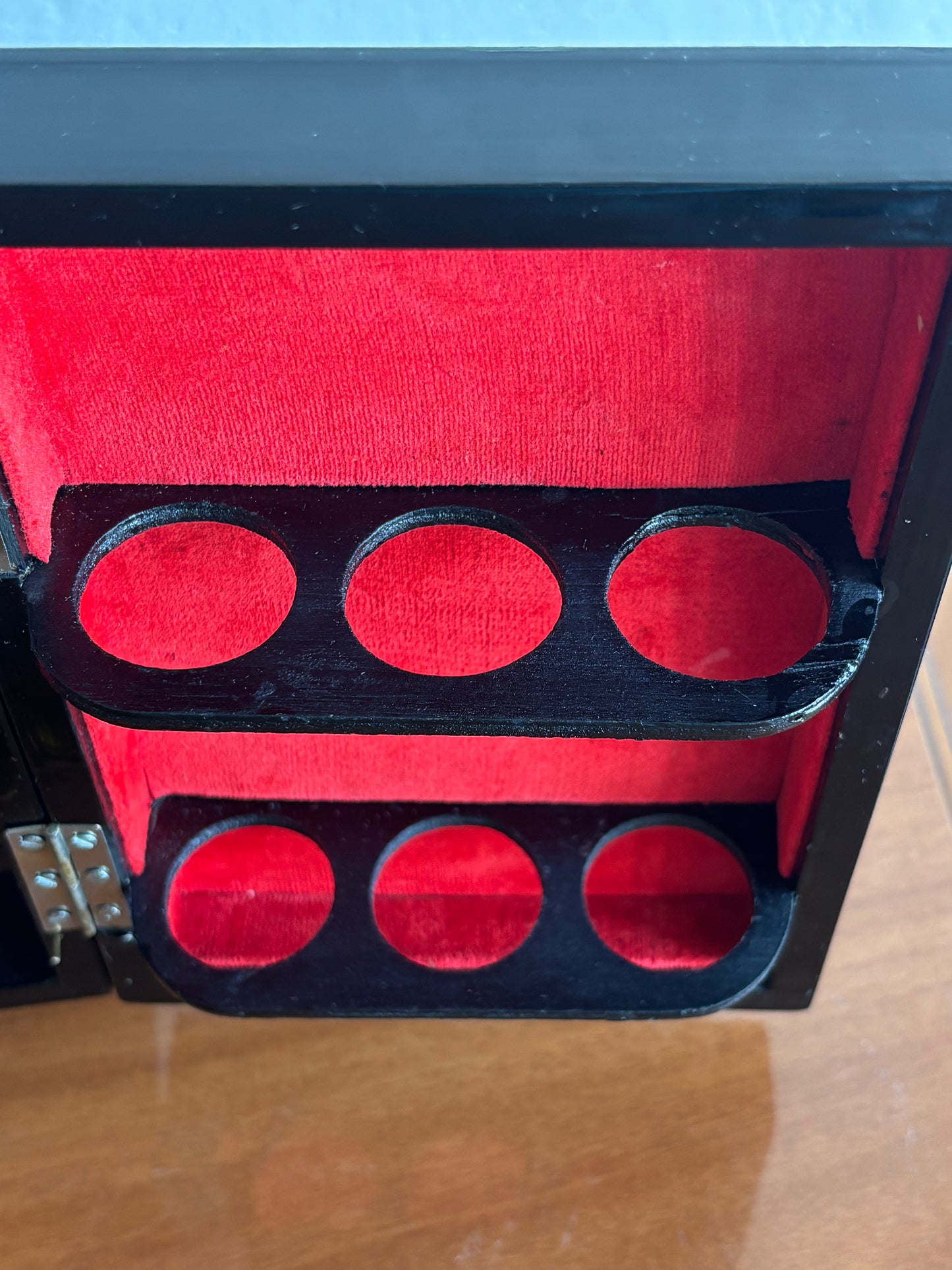 Japanese Bar Cabinet with Music Box and Rotating Geisha