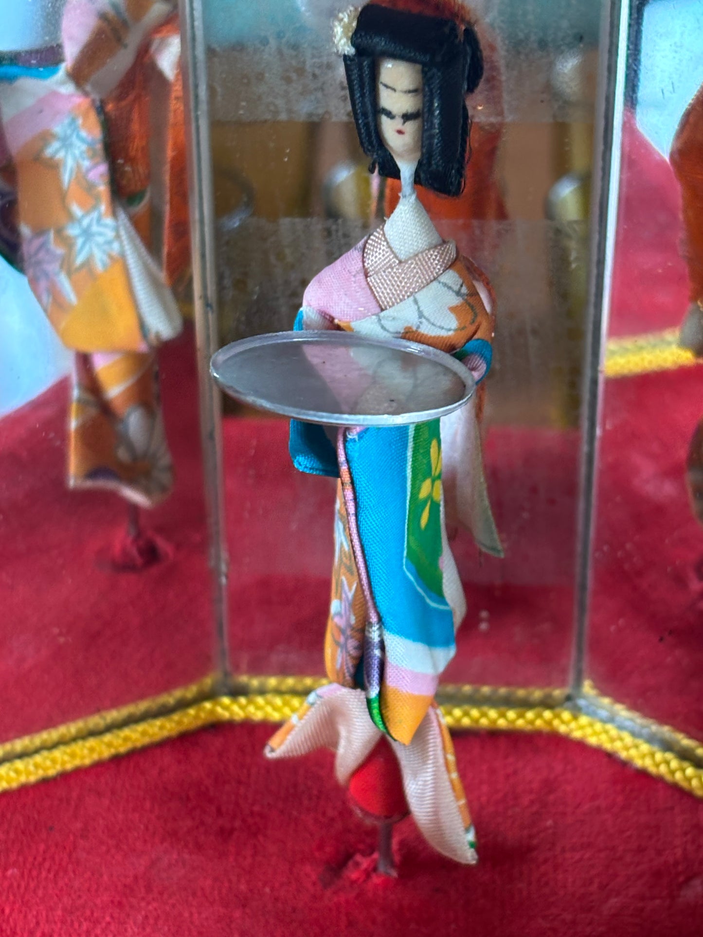 Japanese Bar Cabinet with Music Box and Rotating Geisha