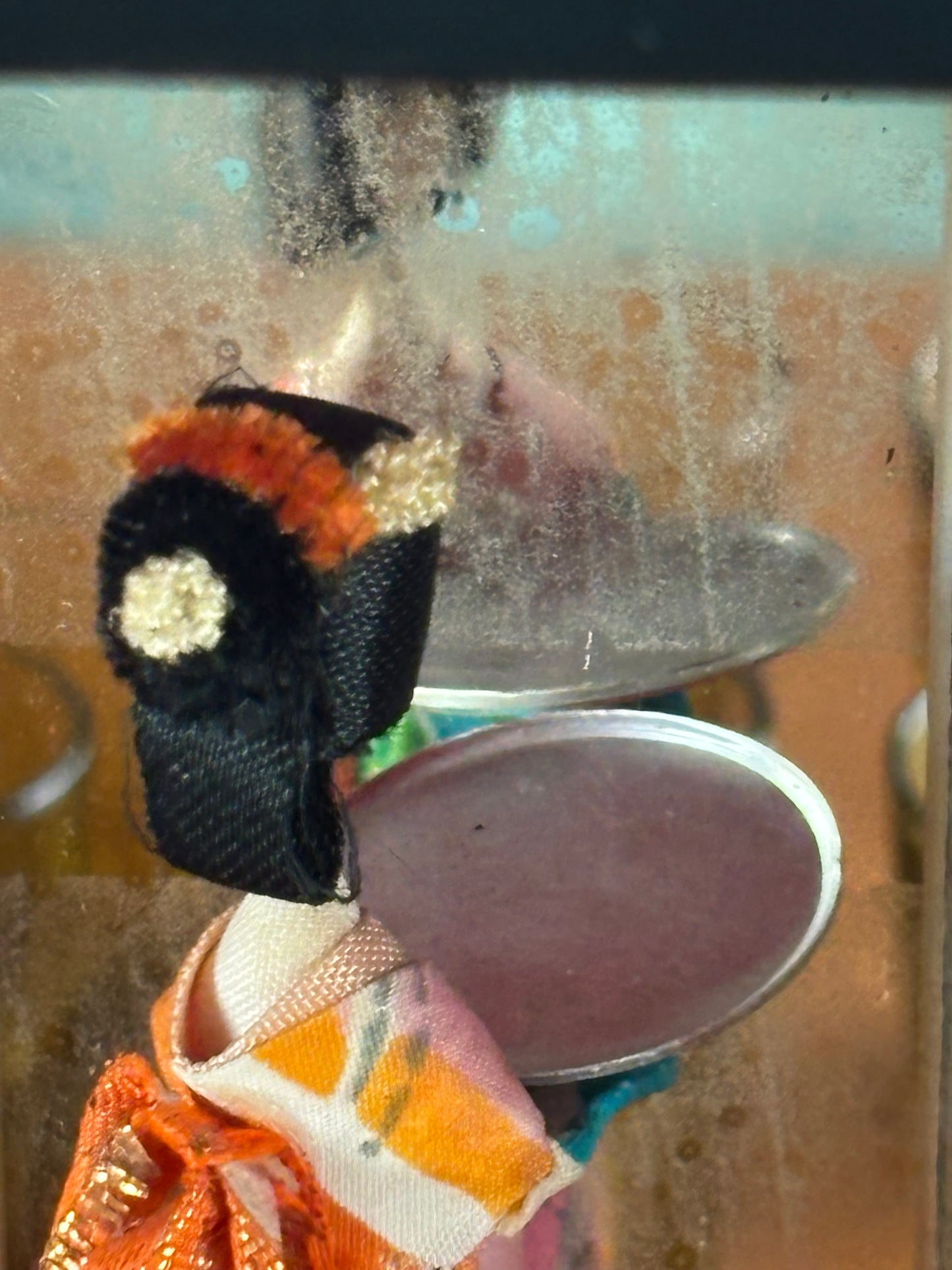 Japanese Bar Cabinet with Music Box and Rotating Geisha