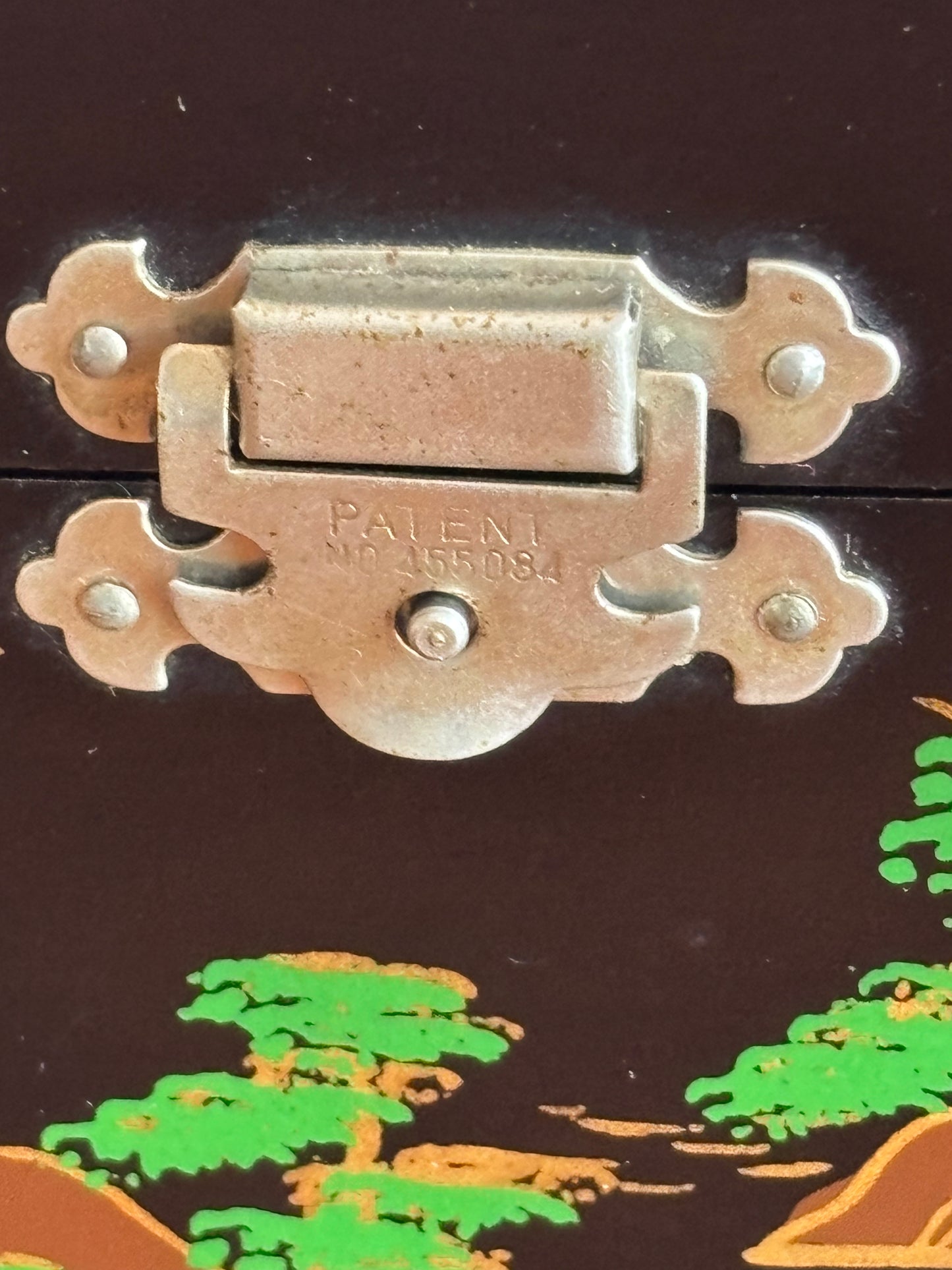 Vintage Japanisches Lack‑Schmuckkästchen mit funktionierendem Spielwerk