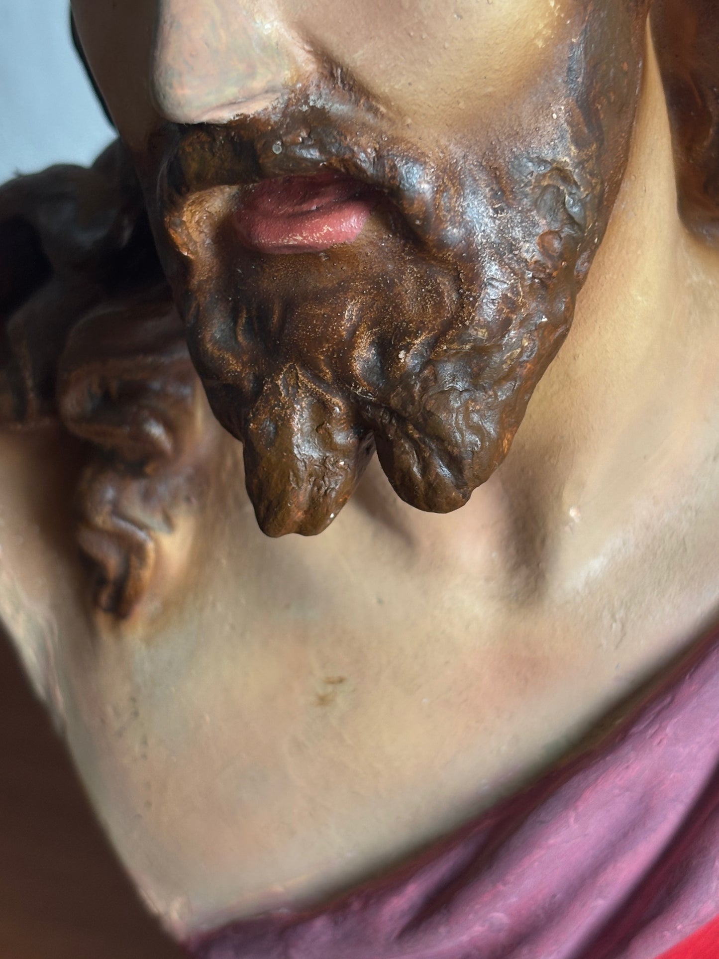 Busto di Gesù in gesso – Scultura devozionale restaurata