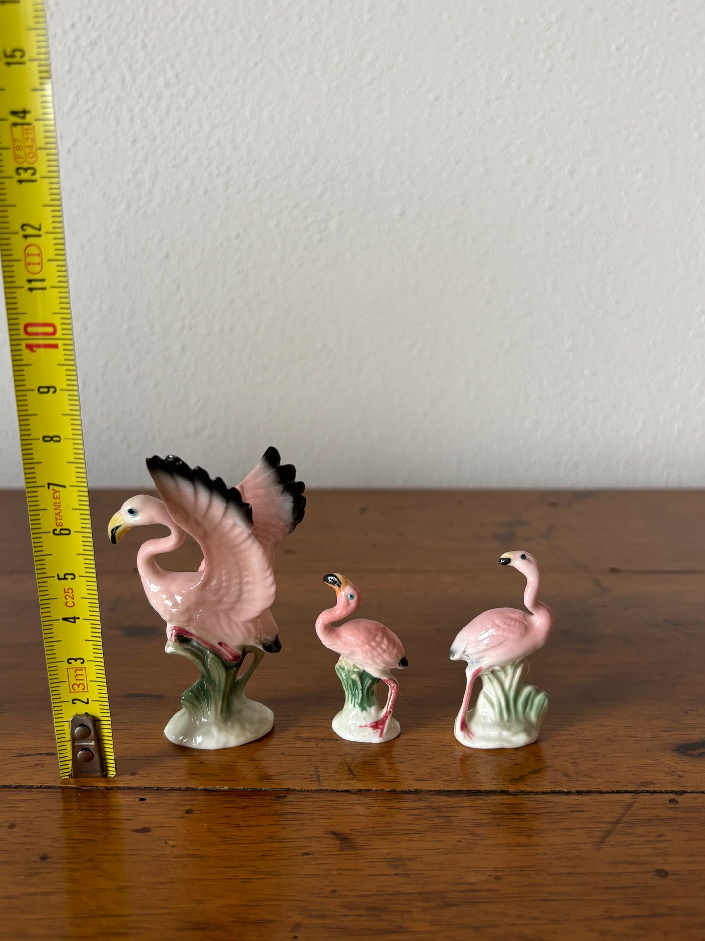 Set di Piccoli Fenicotteri in Ceramica Vintage – XX Secolo