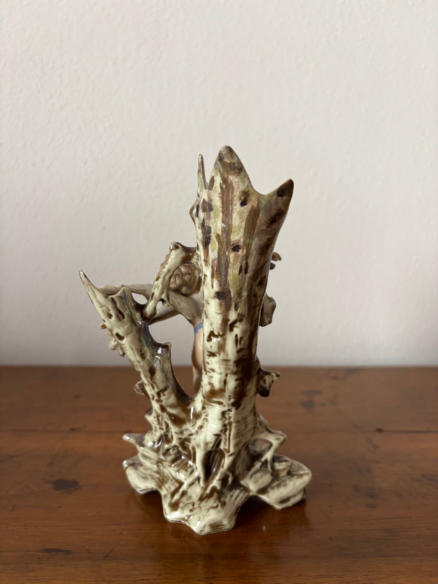 Vasetto Porta Boccioli in Ceramica con Putto