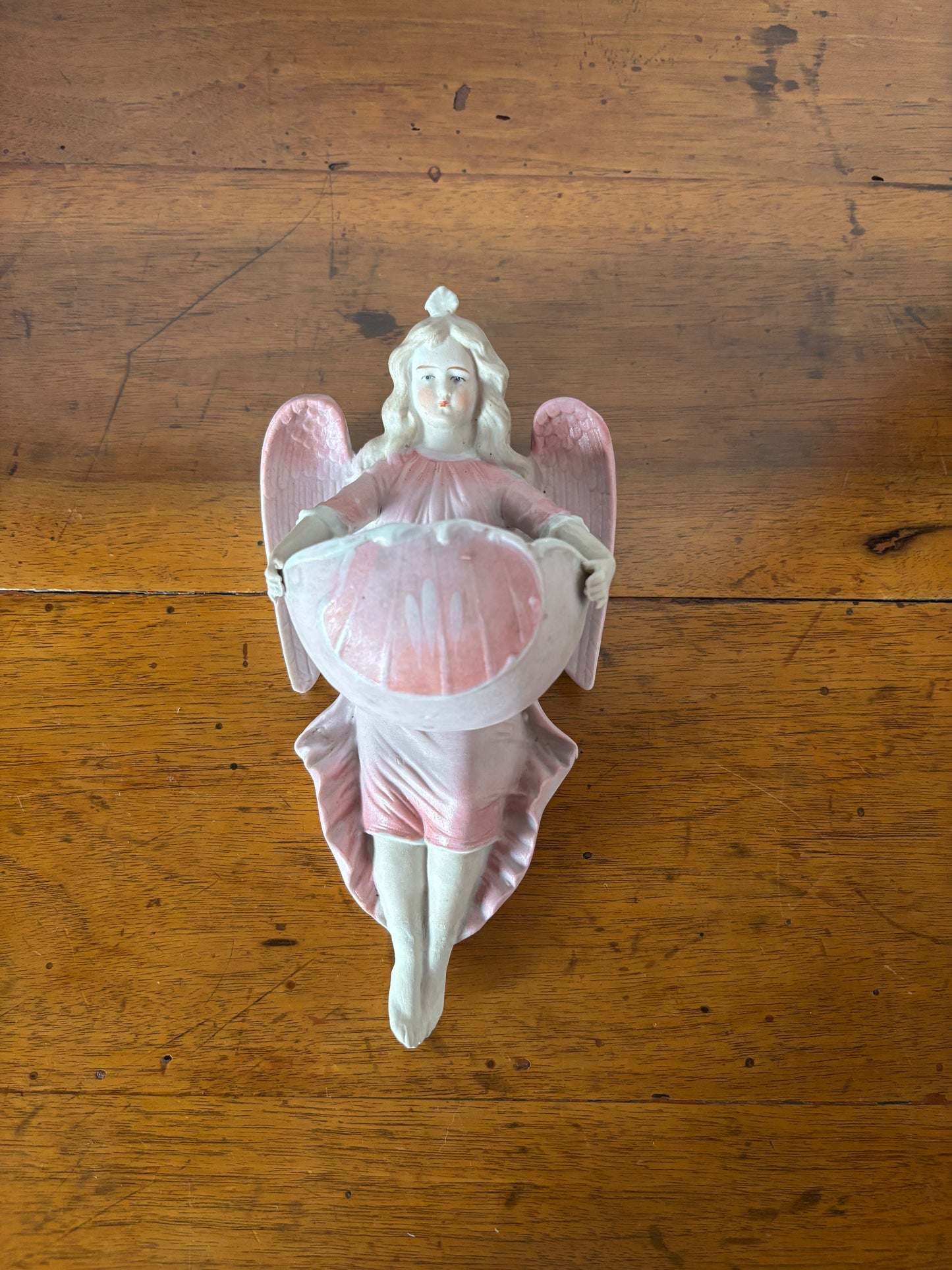 Acquasantiera in ceramica – Angelo in stile classico decorativo