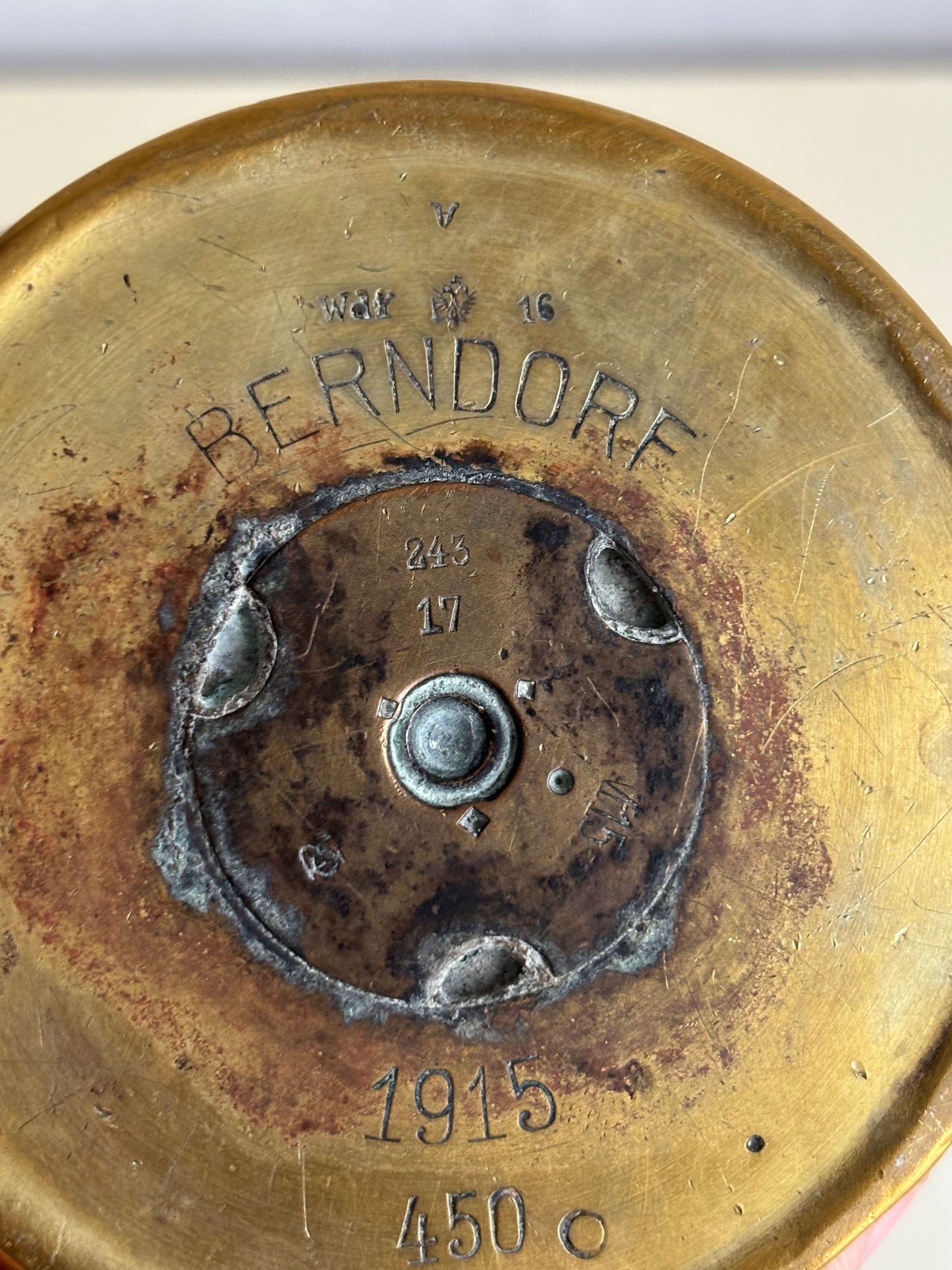 German Shell Case (1915) Converted into a Vase with “Piave 1918” Engraving – Authentic World War I Trench Art