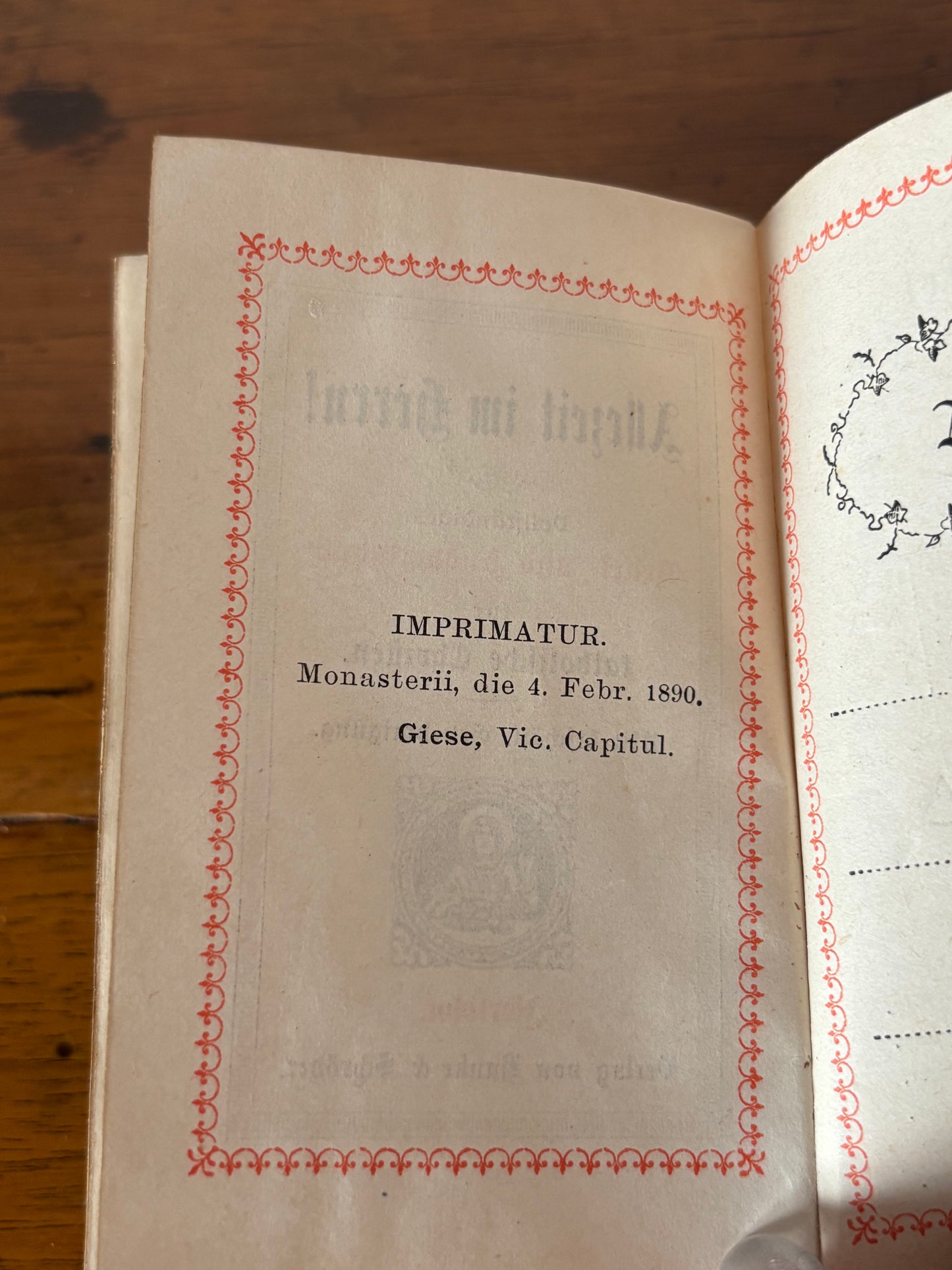 Taschengebetbuch von 1890 – „Allezeit im Herrn!“