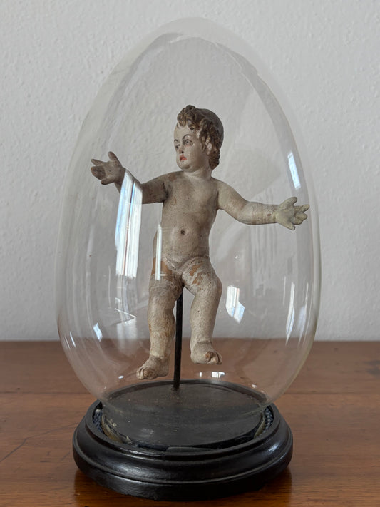 Baby Jesus in Terracotta – Antique Sacred Art