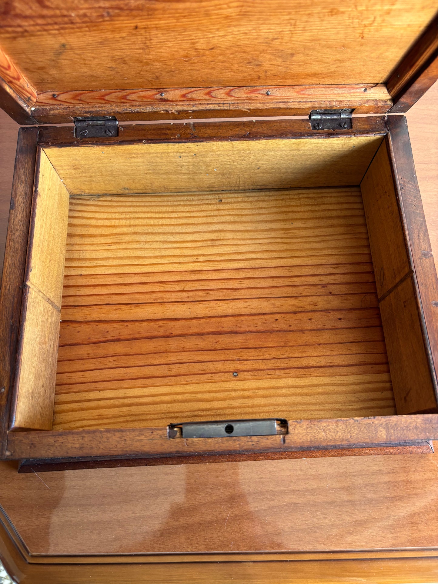 Scatola Portadocumenti Antica in Legno Intarsiato