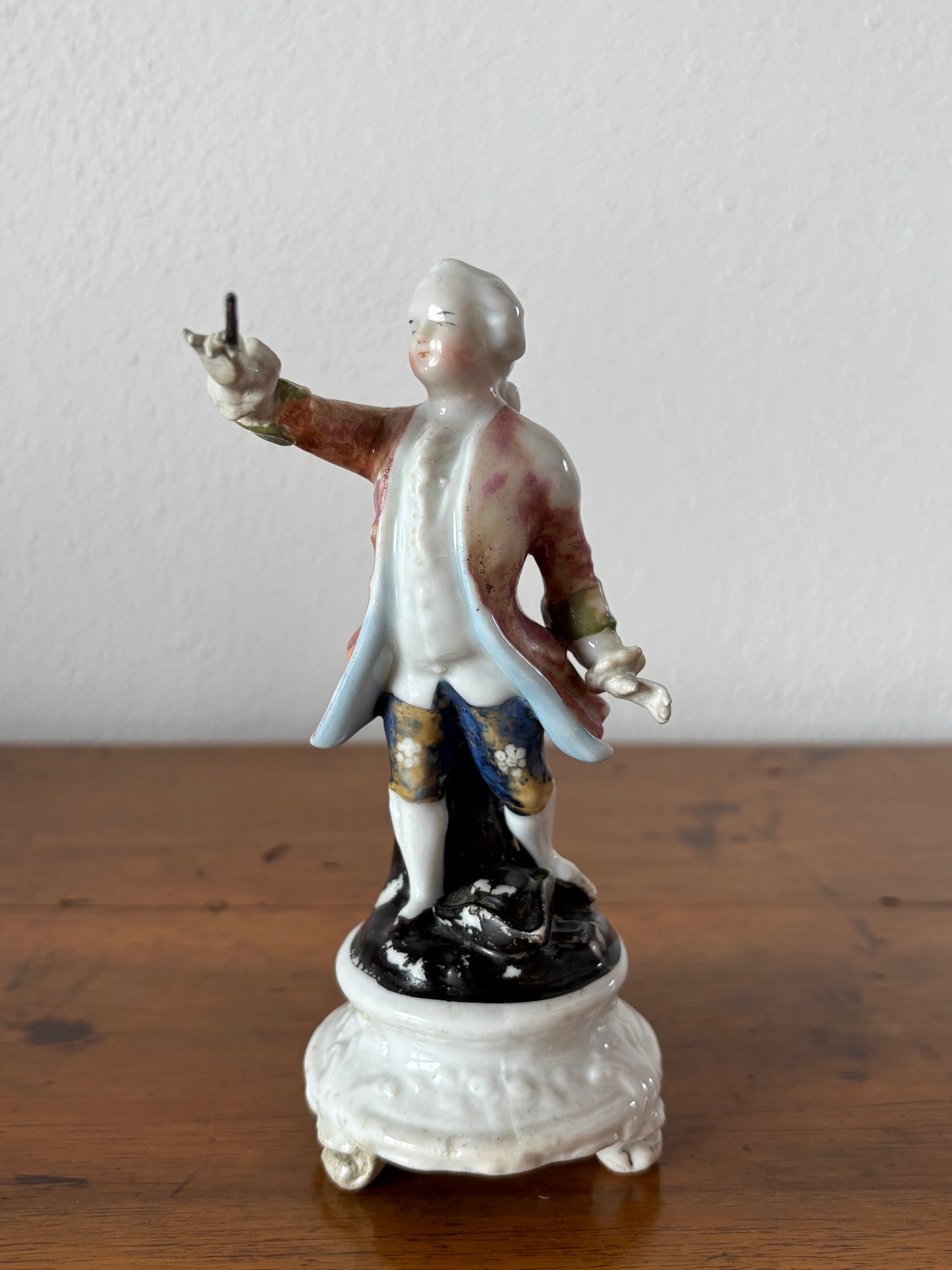 Antique Ceramic Feather Holder