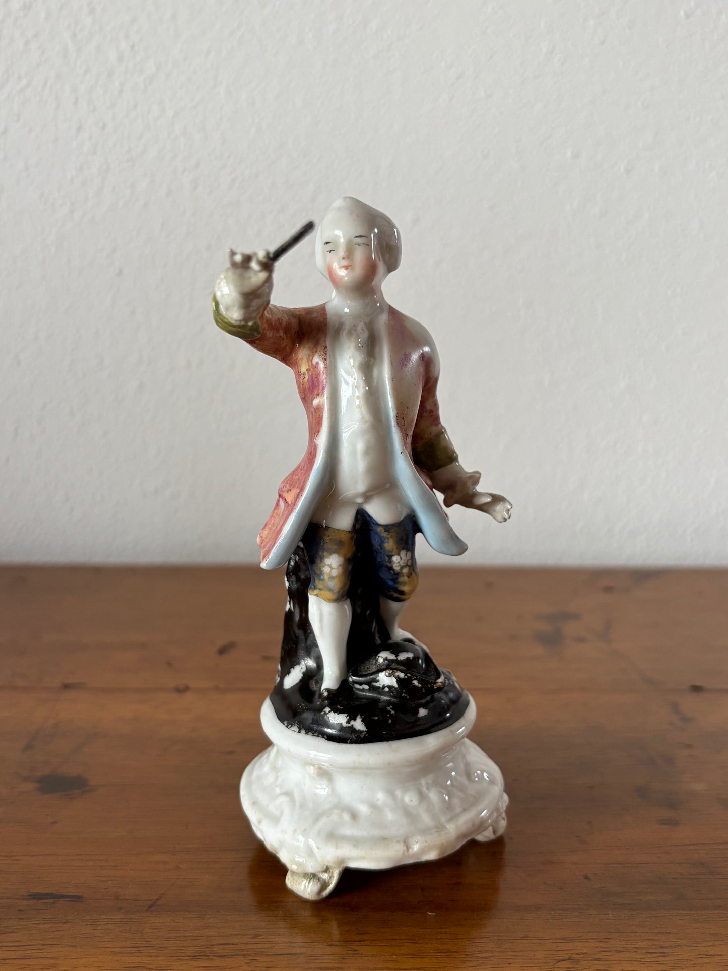 Antique Ceramic Feather Holder