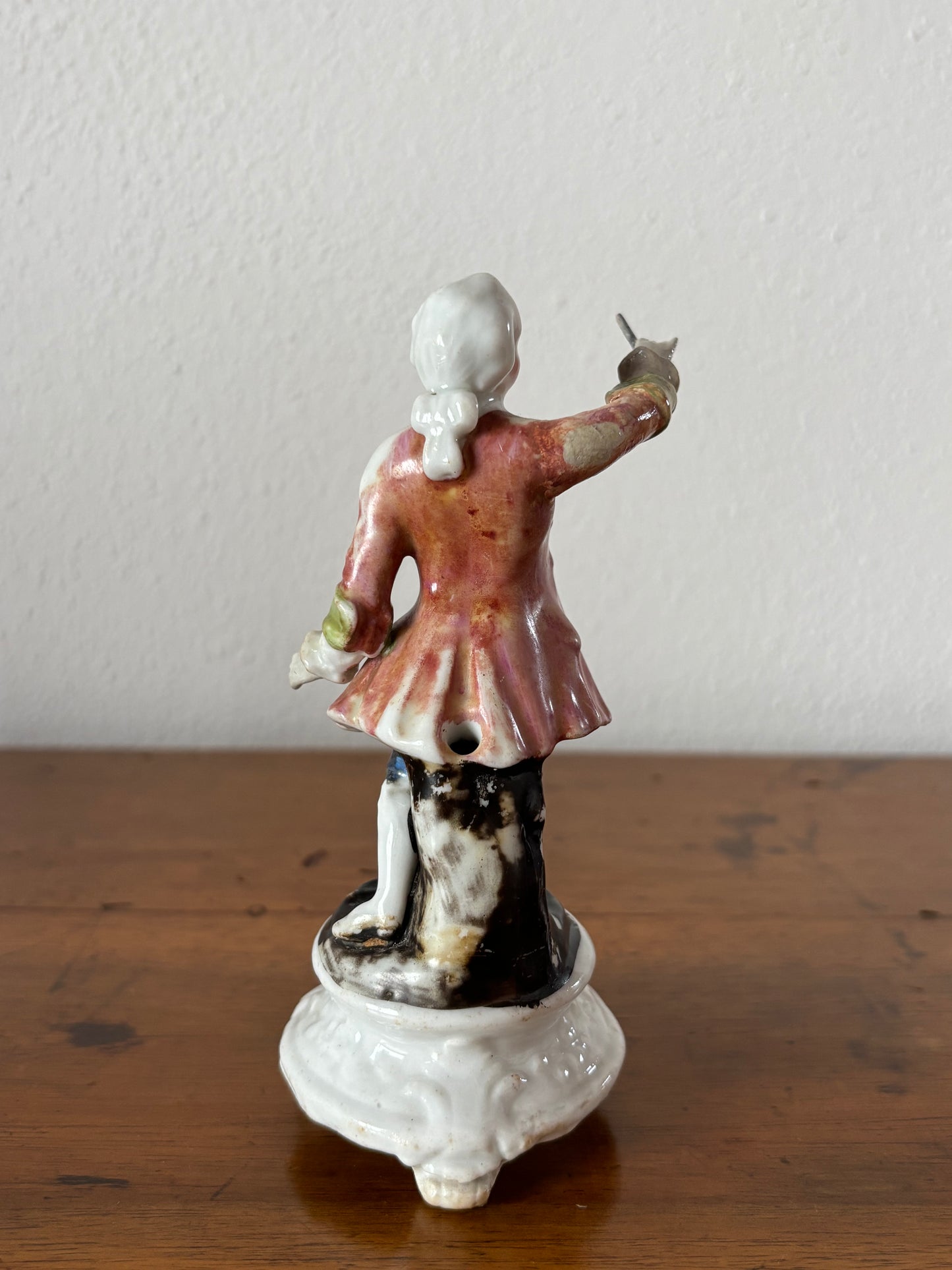 Antique Ceramic Feather Holder