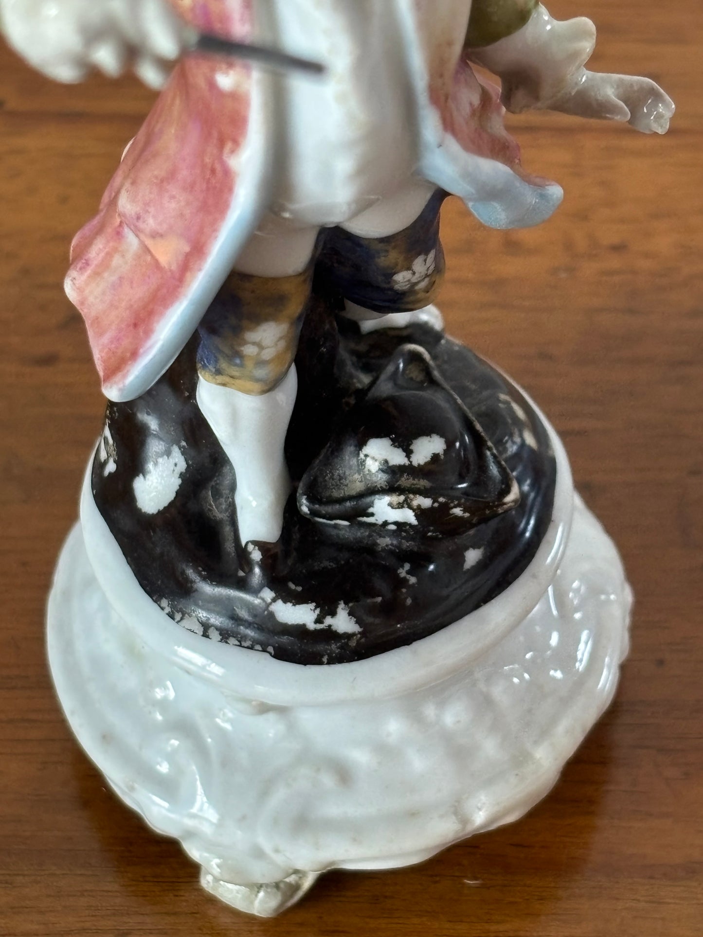 Antique Ceramic Feather Holder