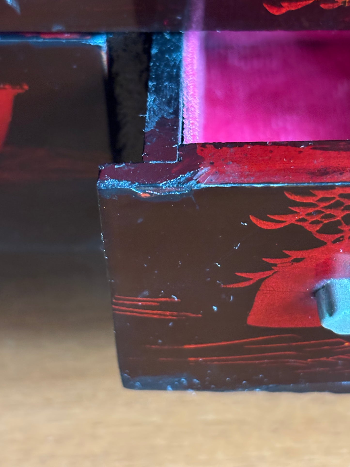 Vintage Japanese Jewelry Box with Music Box, Rotating Ballerina, Animated Bird and Working Lights