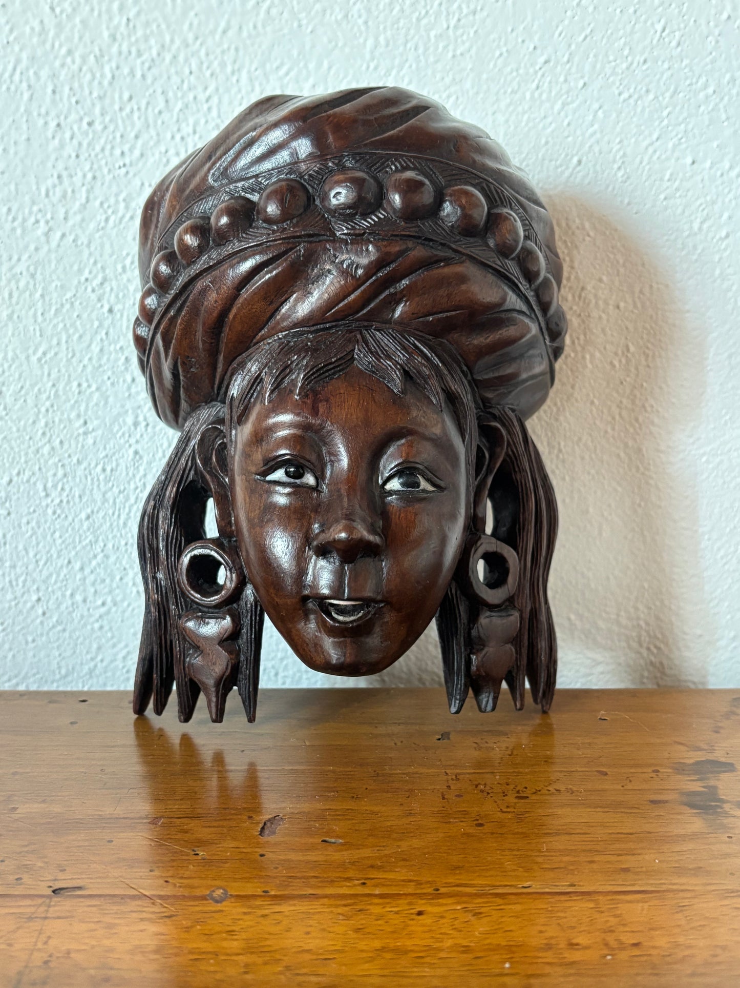 Maschera cinese vintage- Artigianato Tradizionale Restaurato