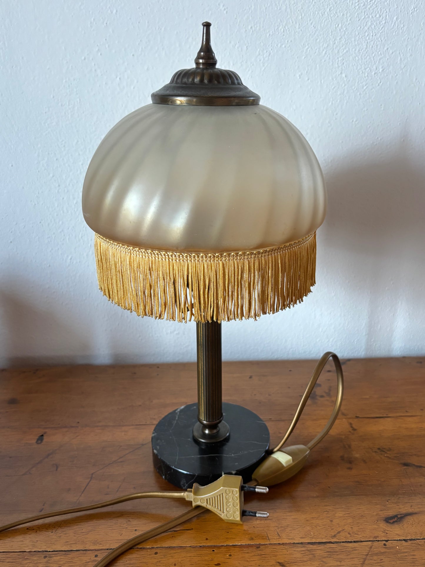 Lampada in ottone vintage
