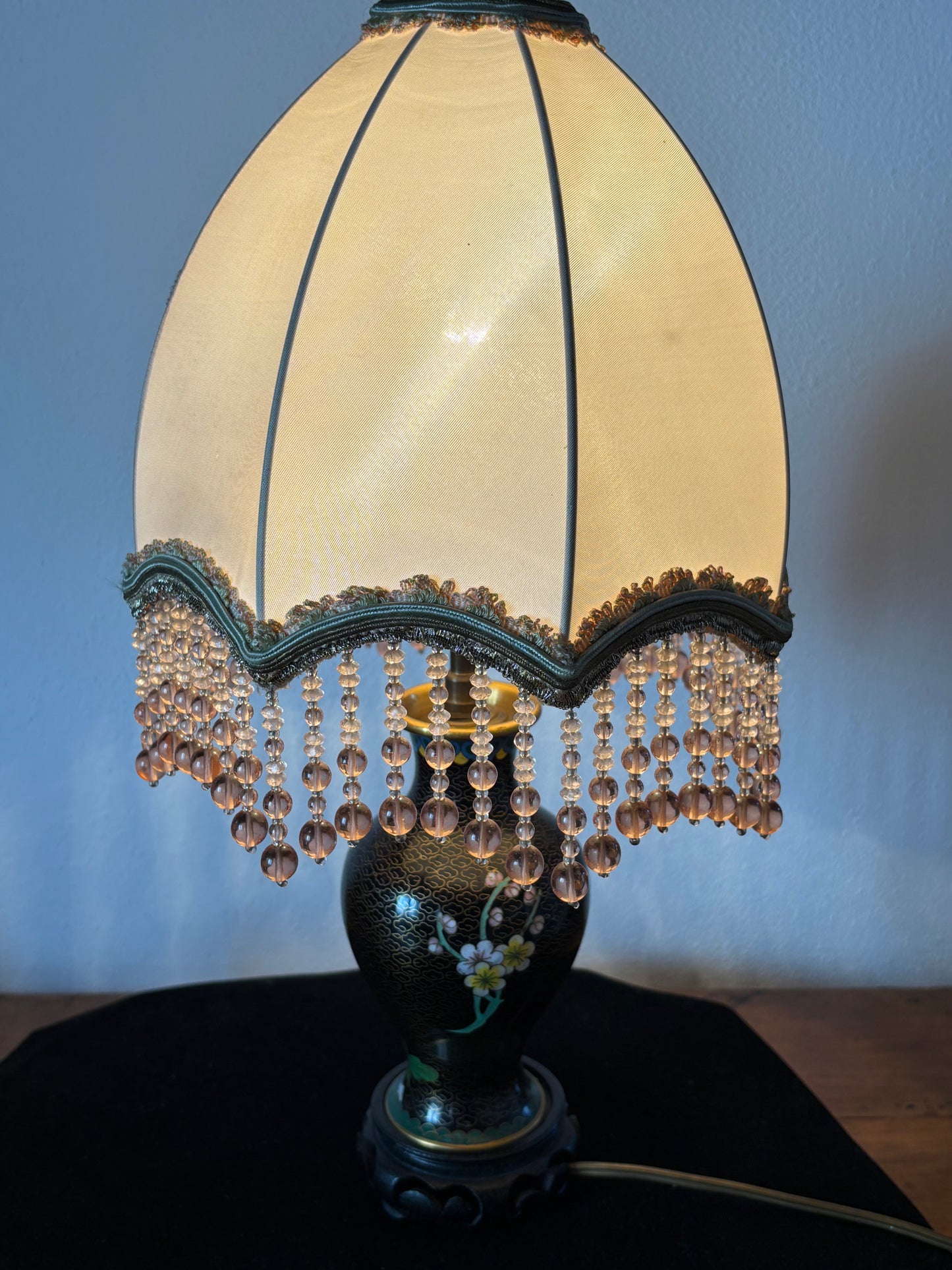Lampada Cinese Vintage in Cloisonné