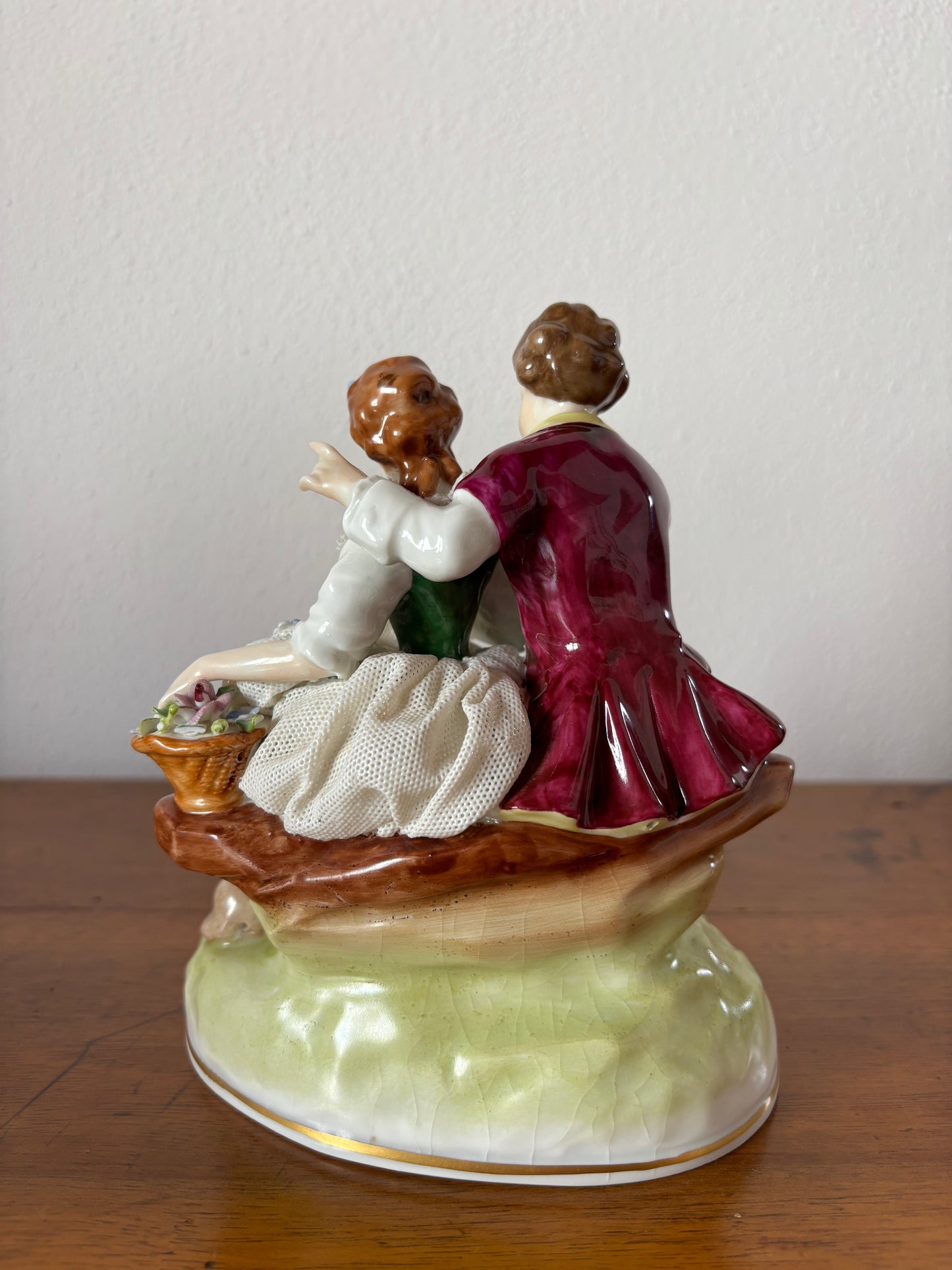 Statuetta Romantica marcata laboratorio Capodimonte