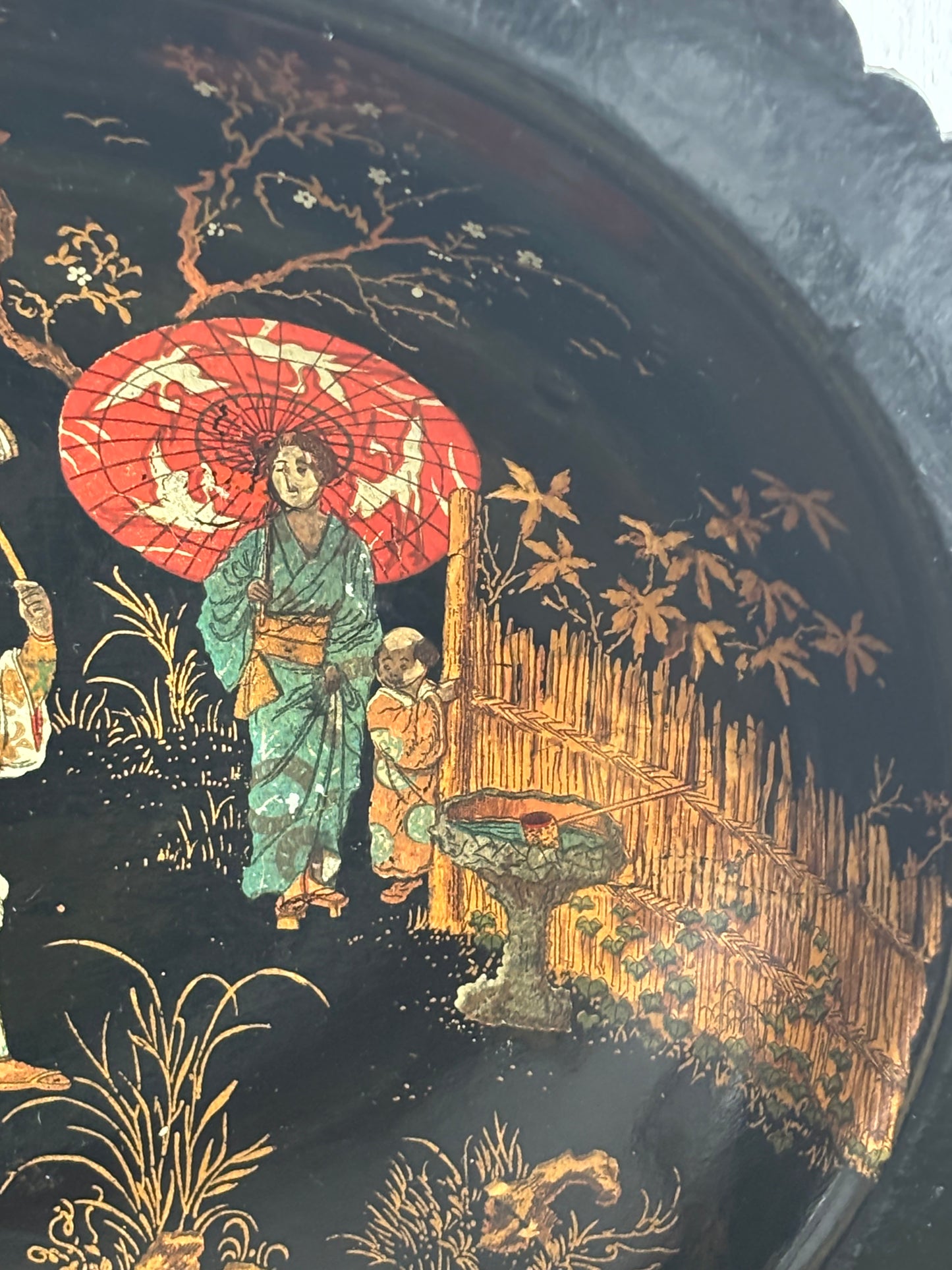 Japanese‑Style Lacquered Tray, Napoléon III Period (Second Half of the 19th Century)