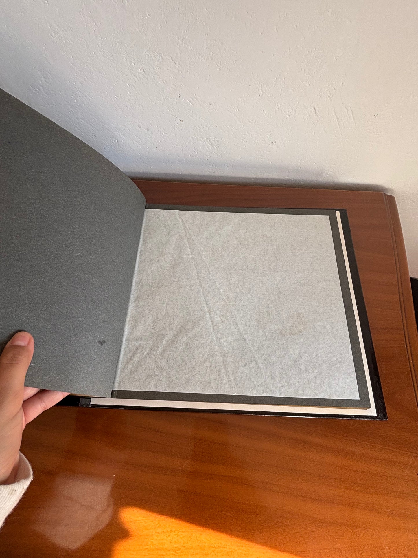 Japanese Lacquer Photo Album with Musical Music Box