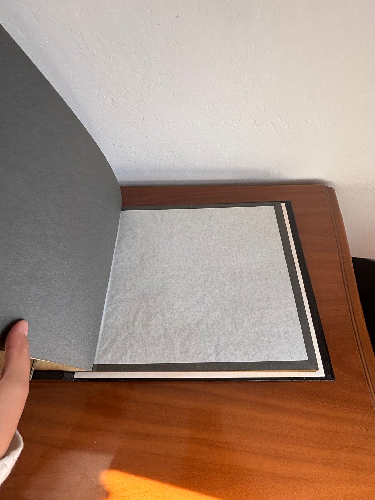 Japanese Lacquer Photo Album with Musical Music Box