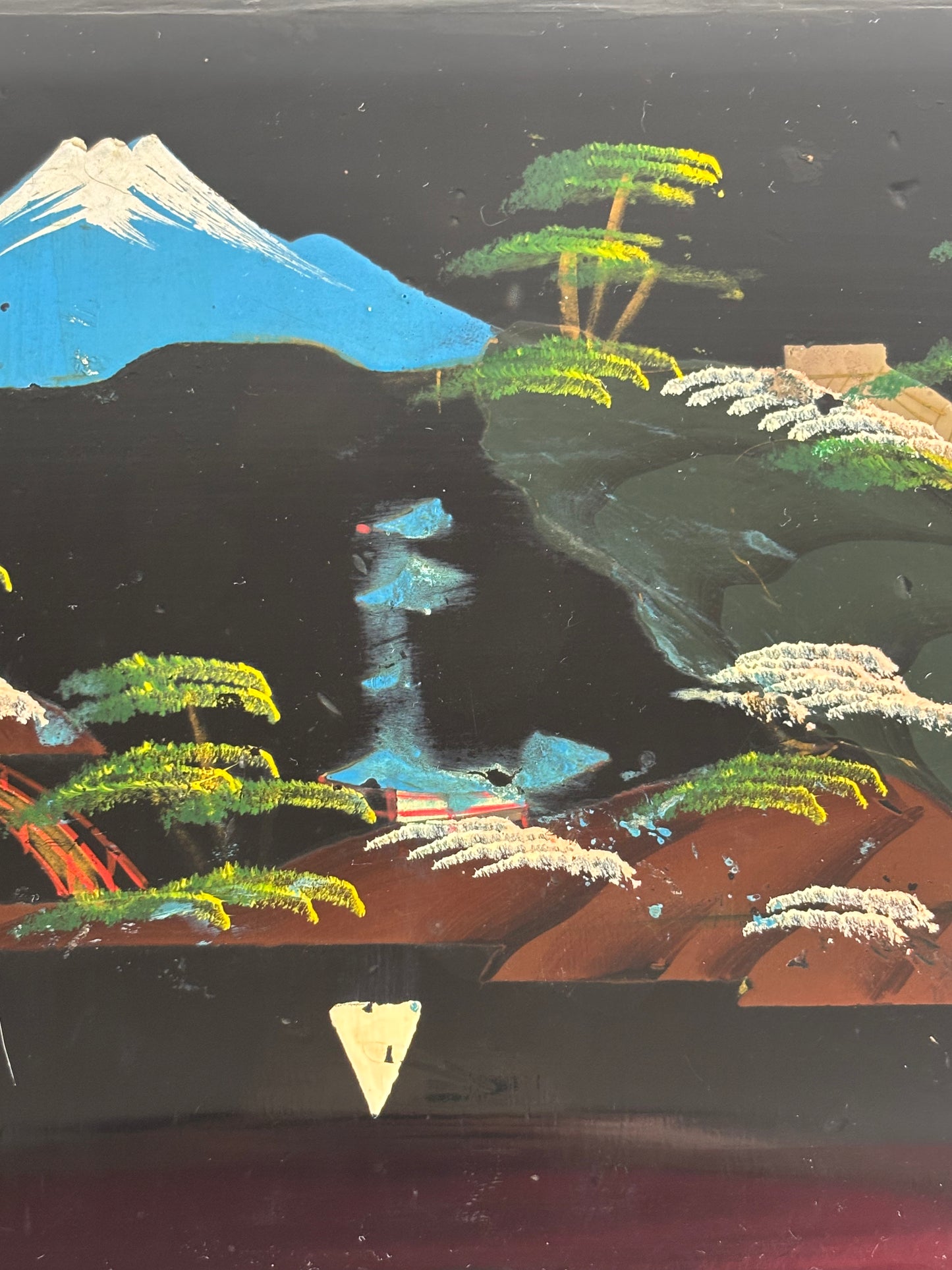 Portagioie giapponese vintage con carillon anni '50/'60