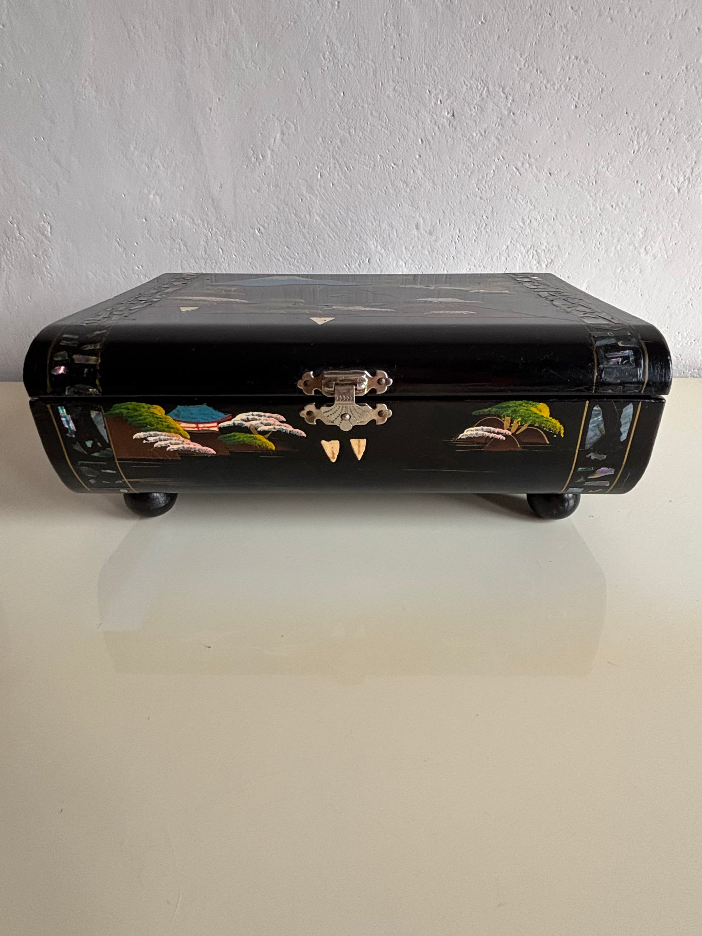 Portagioie giapponese vintage con carillon anni '50/'60