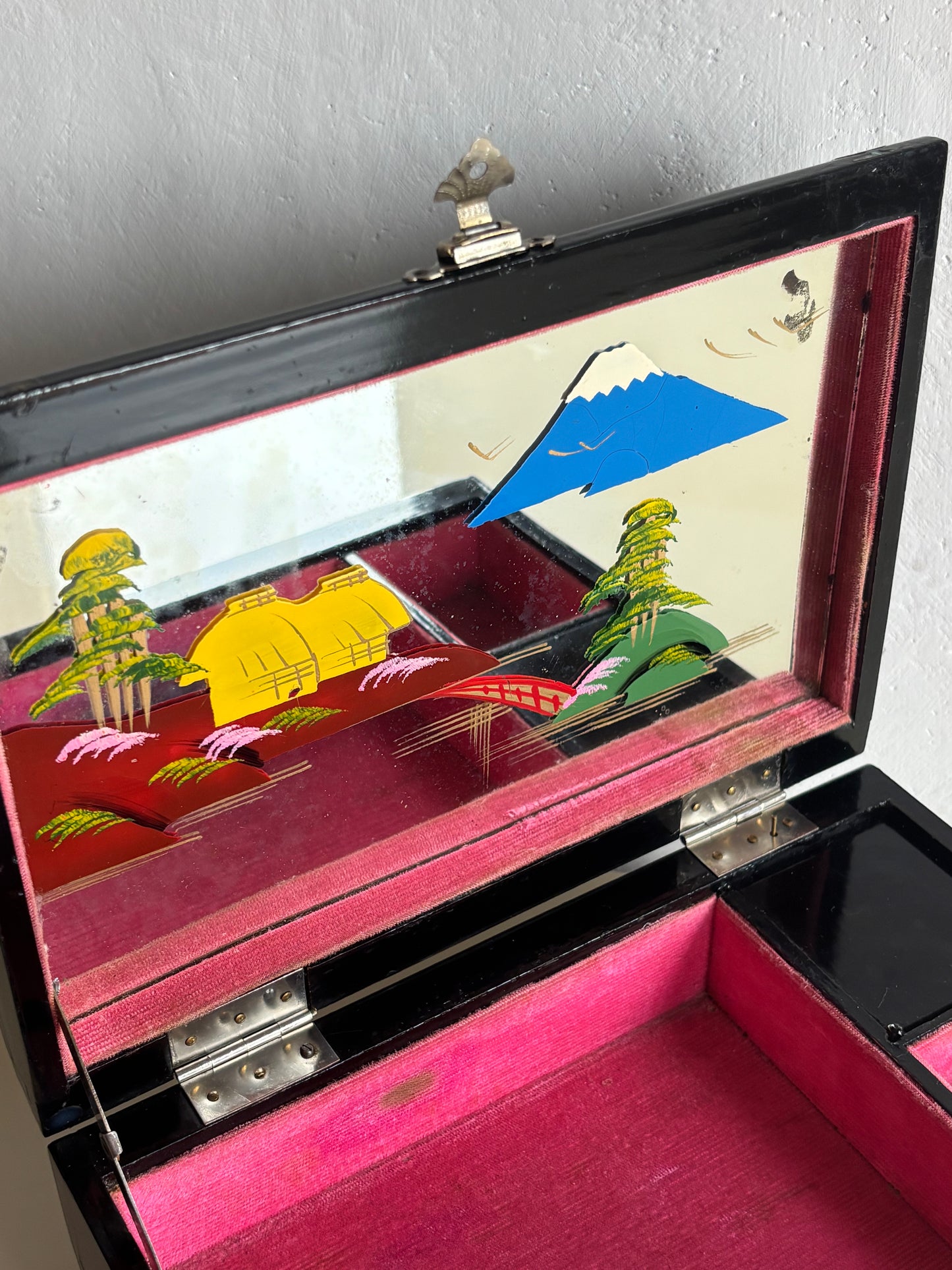 Portagioie giapponese vintage con carillon anni '50/'60