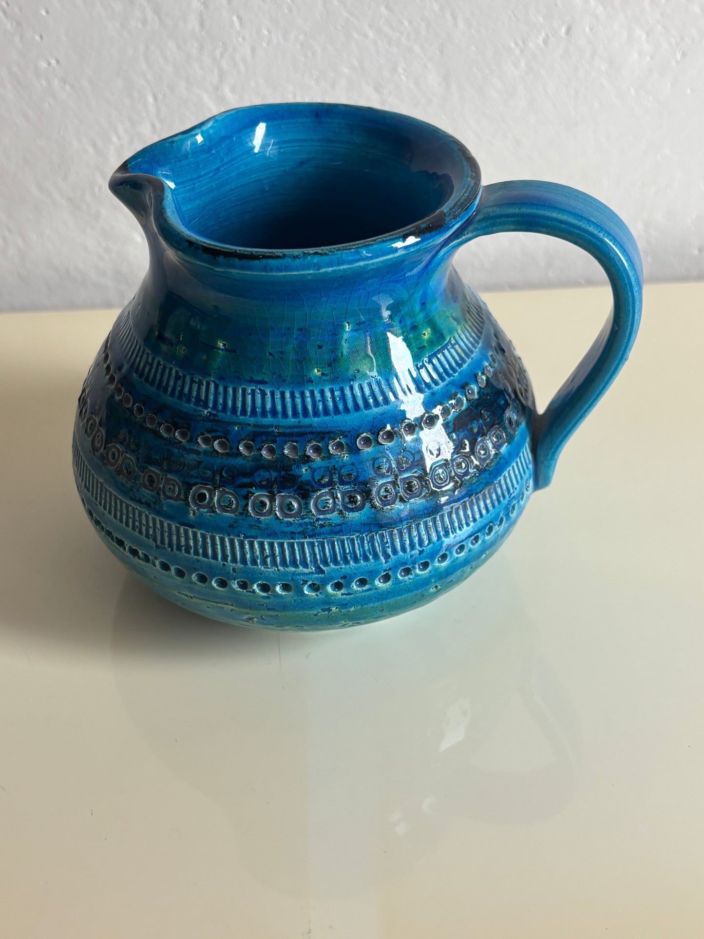 Brocca Rimini Blu Bitossi design Aldo Londi – Ceramica artistica italiana anni ’50/’60
