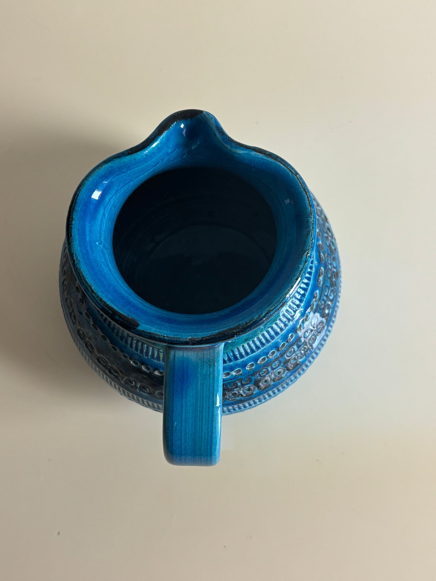 Brocca Rimini Blu Bitossi design Aldo Londi – Ceramica artistica italiana anni ’50/’60