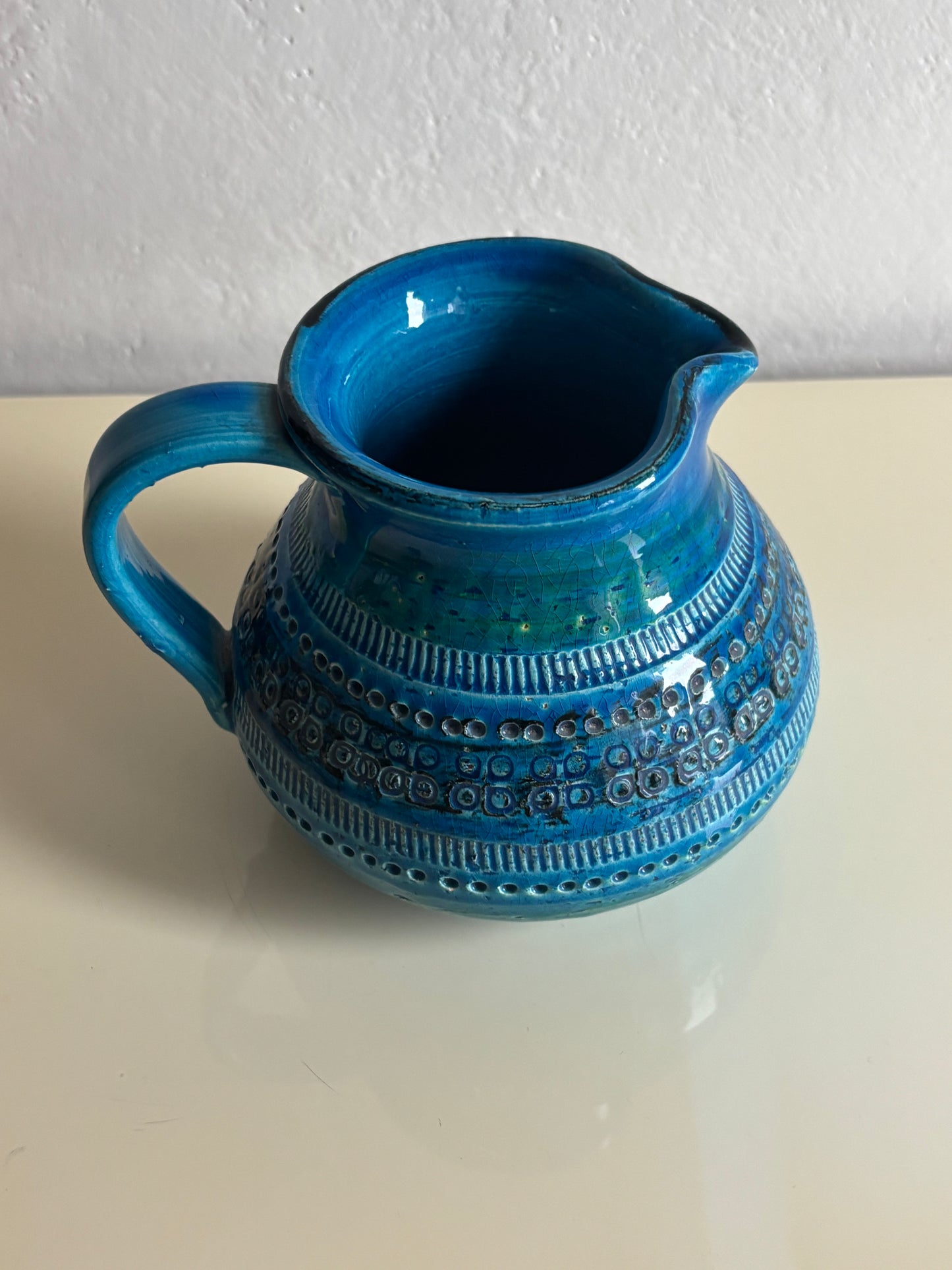 Brocca Rimini Blu Bitossi design Aldo Londi – Ceramica artistica italiana anni ’50/’60